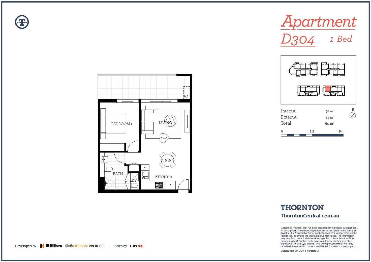 Floorplan of Homely apartment listing, 304/101D Lord Sheffield Circuit, Penrith NSW 2750