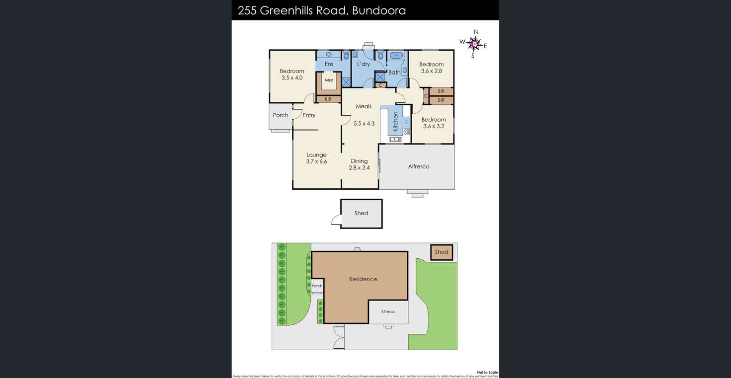 Floorplan of Homely house listing, 255 Greenhills Road, Bundoora VIC 3083