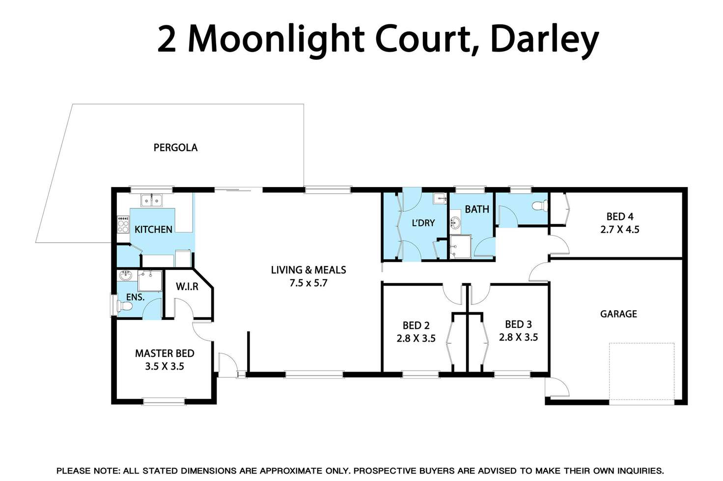 Floorplan of Homely house listing, 2 Moonlight Court, Bacchus Marsh VIC 3340