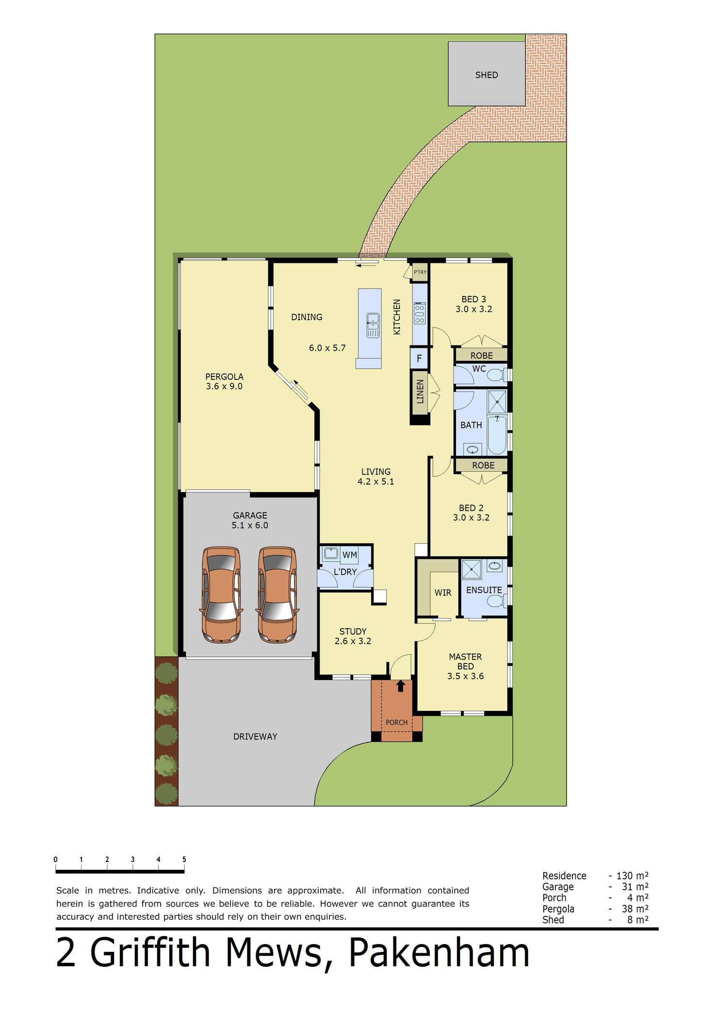 Floorplan of Homely house listing, 2 Griffith Mews, Pakenham VIC 3810
