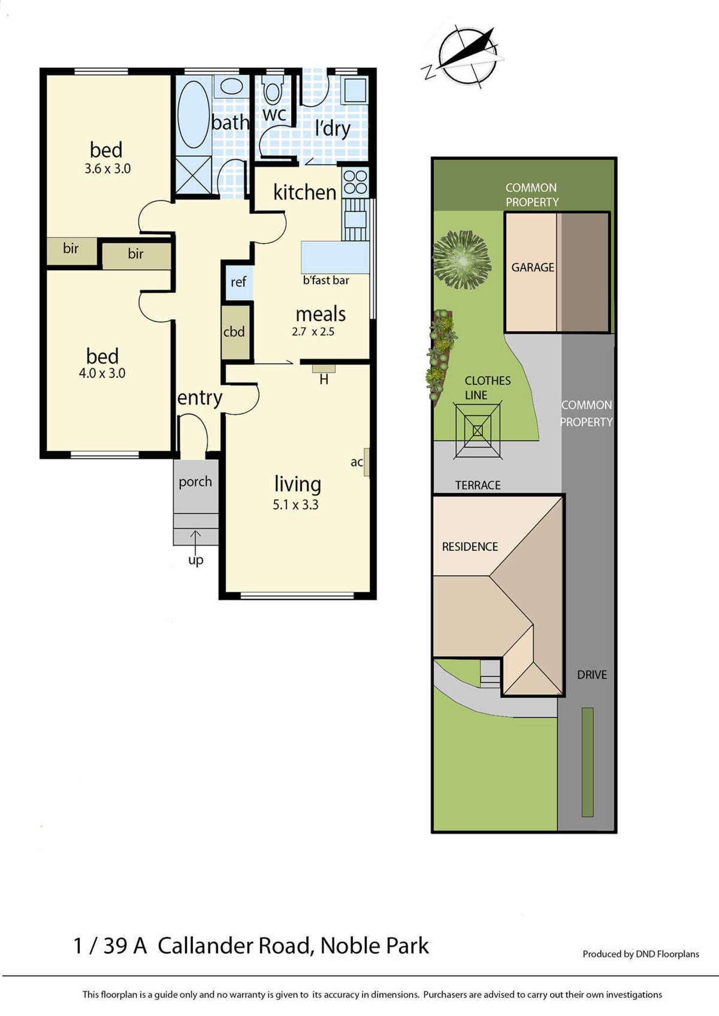 Floorplan of Homely unit listing, 1/39A Callander Road, Noble Park VIC 3174