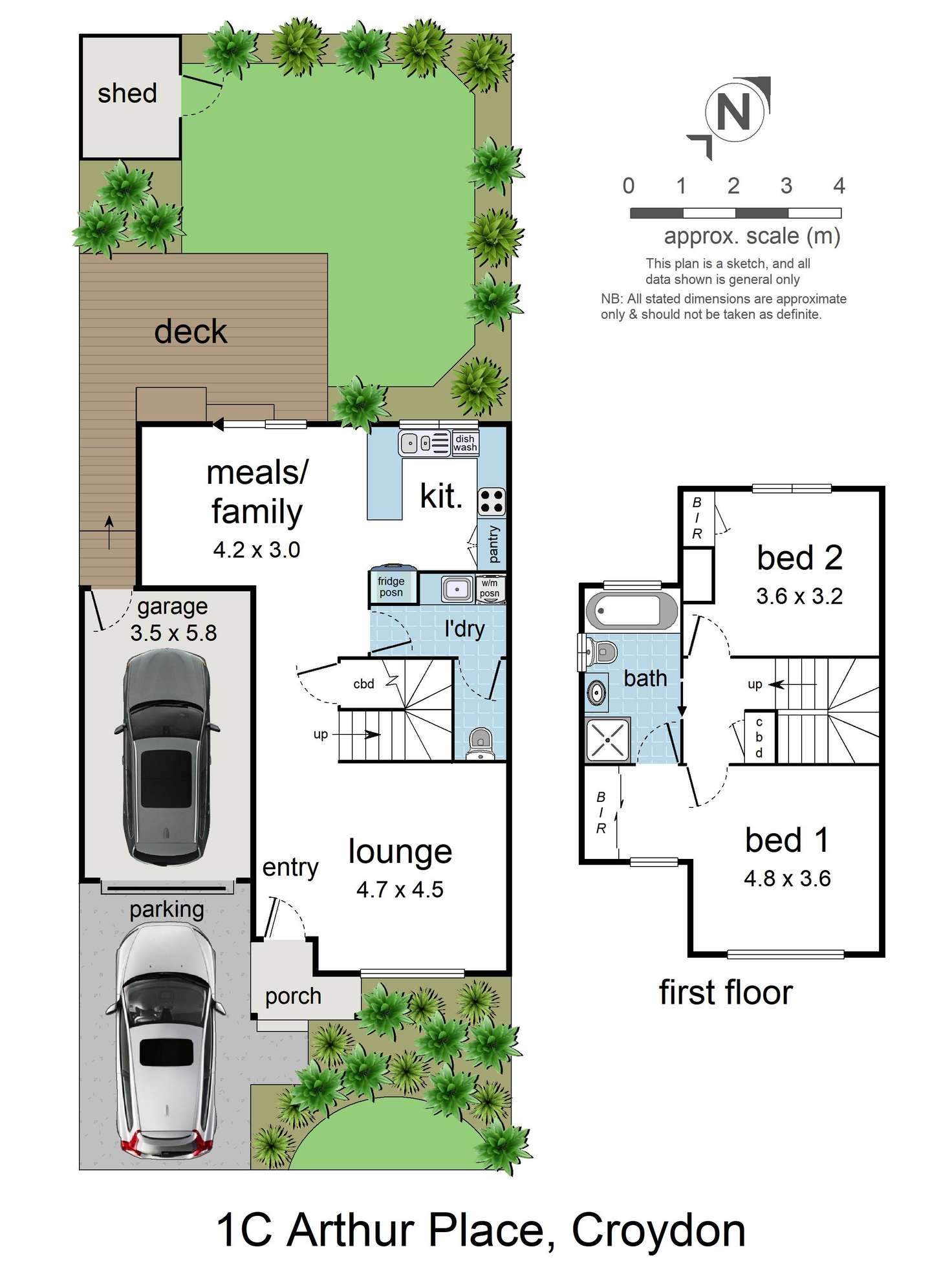 Floorplan of Homely house listing, 1C Arthur Place, Croydon VIC 3136