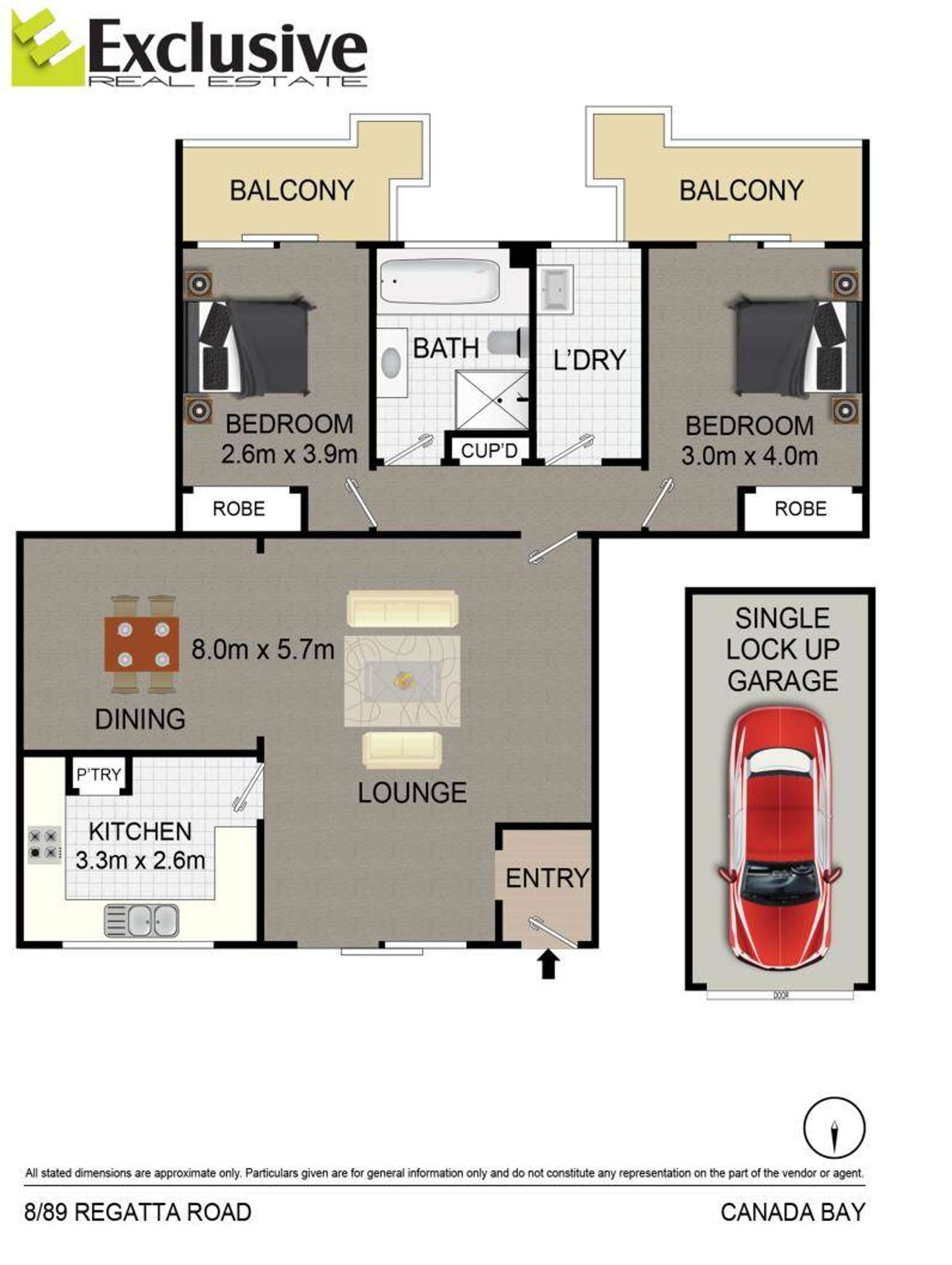 Floorplan of Homely unit listing, 8/89-93 Regatta Road, Canada Bay NSW 2046