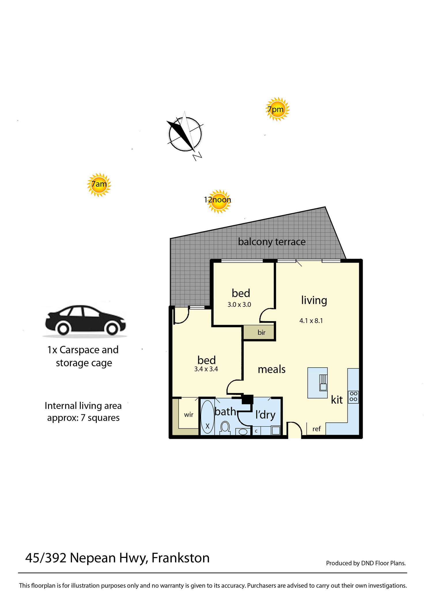 Floorplan of Homely apartment listing, 45/392-394 Nepean Highway, Frankston VIC 3199