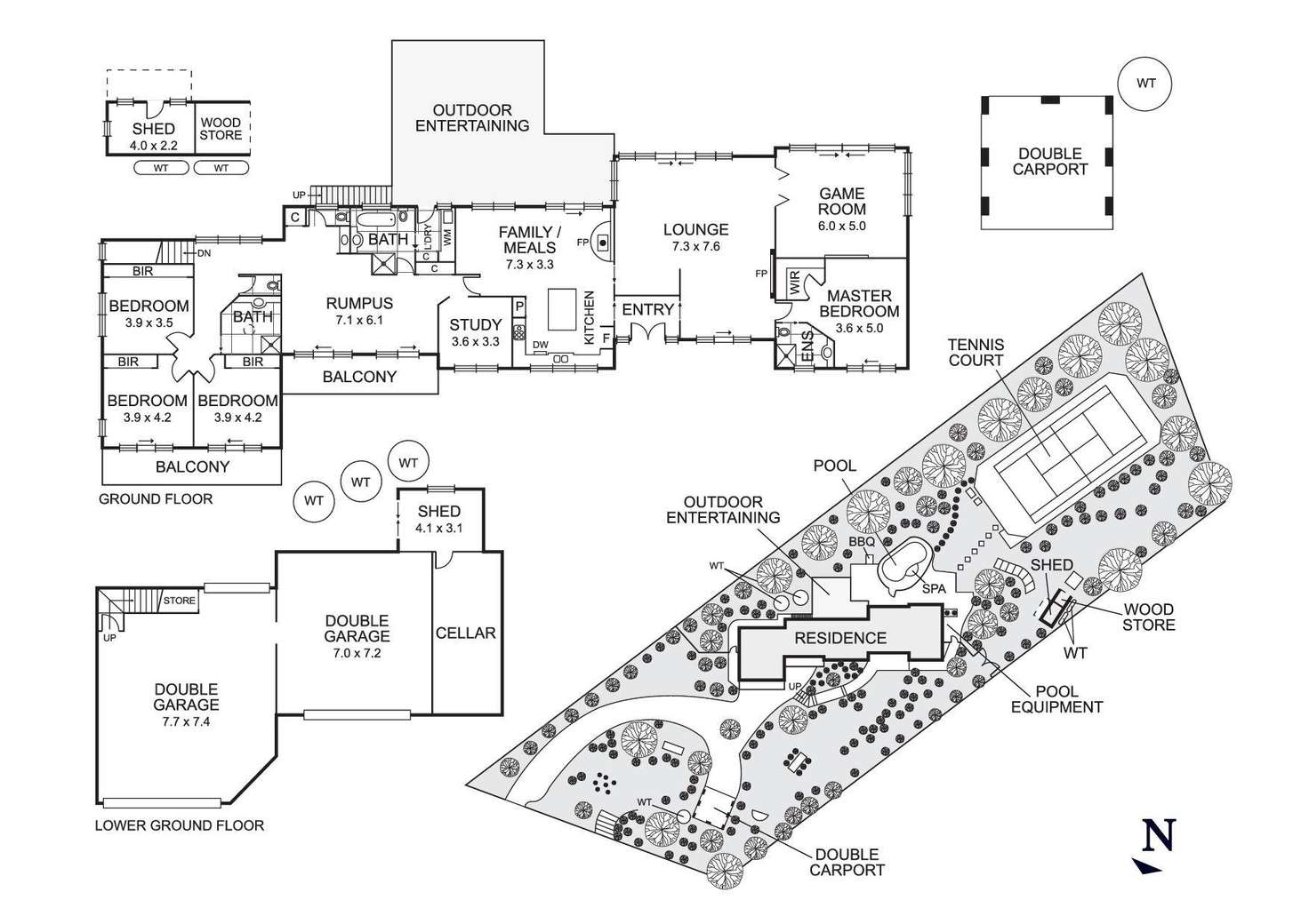 Floorplan of Homely house listing, 3 Clery Avenue, Donvale VIC 3111