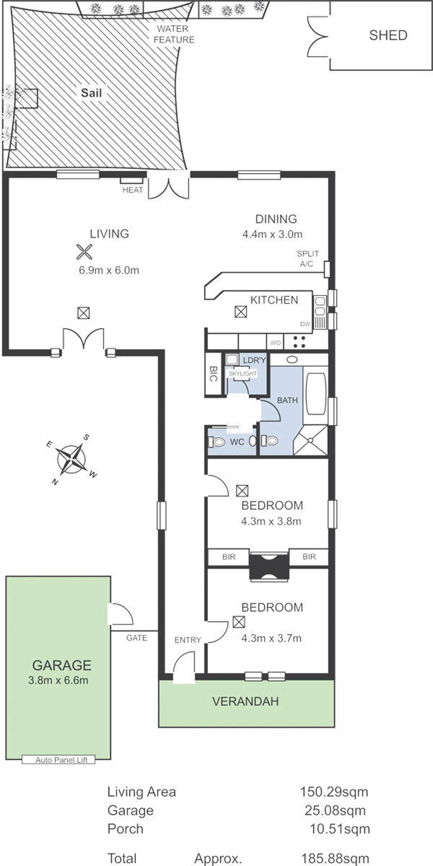 Floorplan of Homely house listing, 59 Highbury Street, Prospect SA 5082