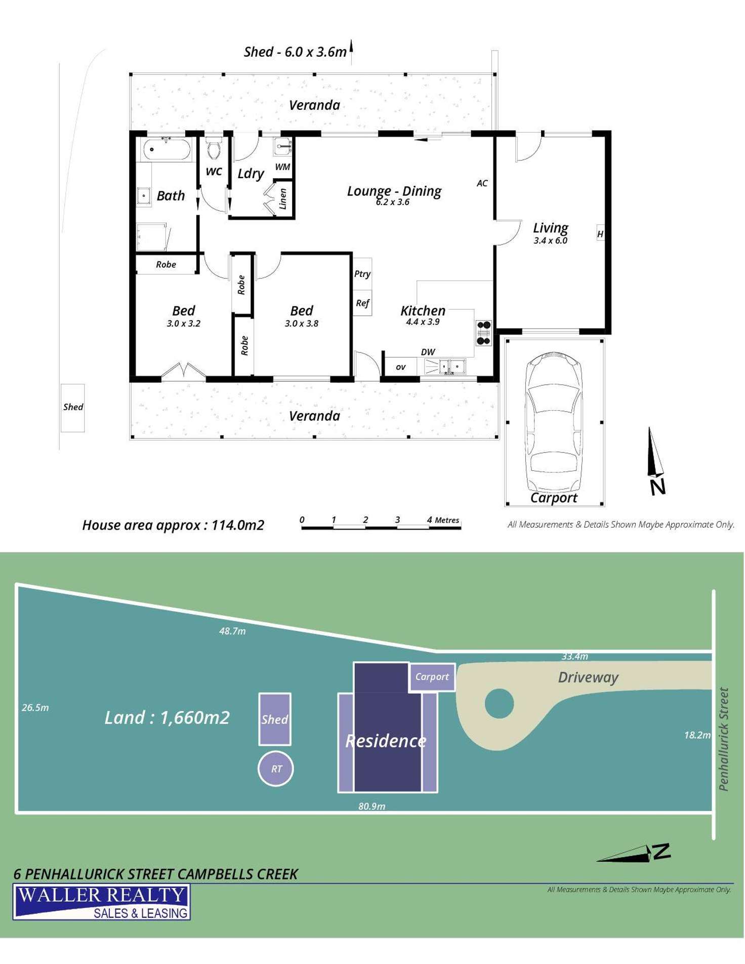 Floorplan of Homely house listing, 6 Penhallurick Street, Campbells Creek VIC 3451