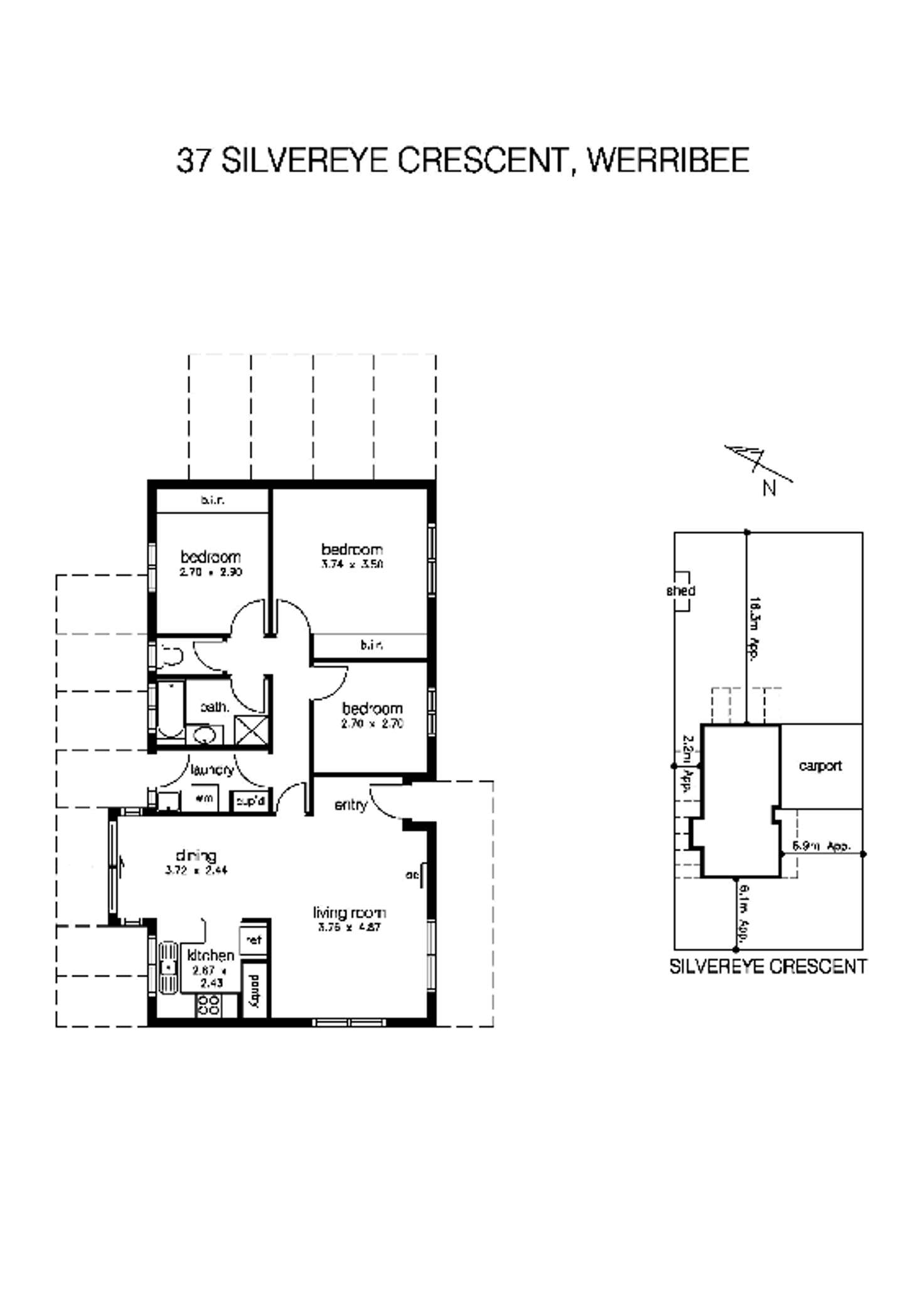 Floorplan of Homely house listing, 37 Silvereye Crescent, Werribee VIC 3030