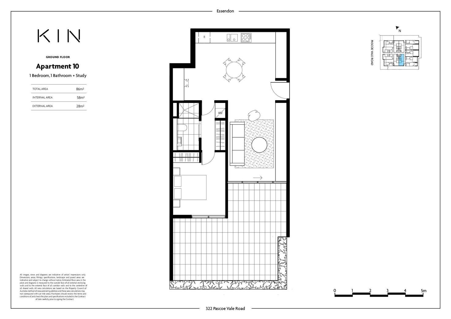 Floorplan of Homely apartment listing, G10/324 Pascoe Vale Road, Essendon VIC 3040