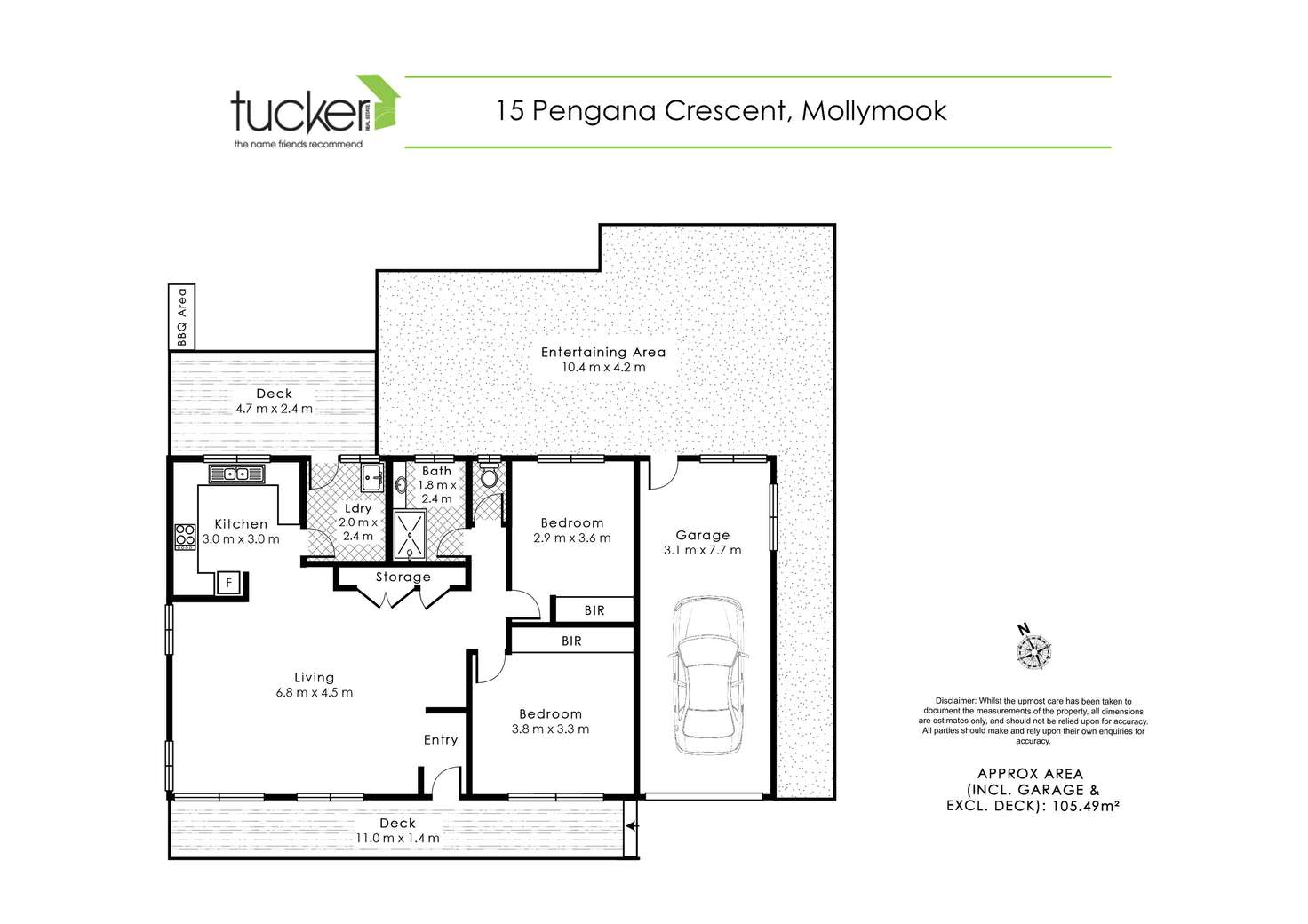 Floorplan of Homely house listing, 15 Pengana Crescent, Mollymook NSW 2539