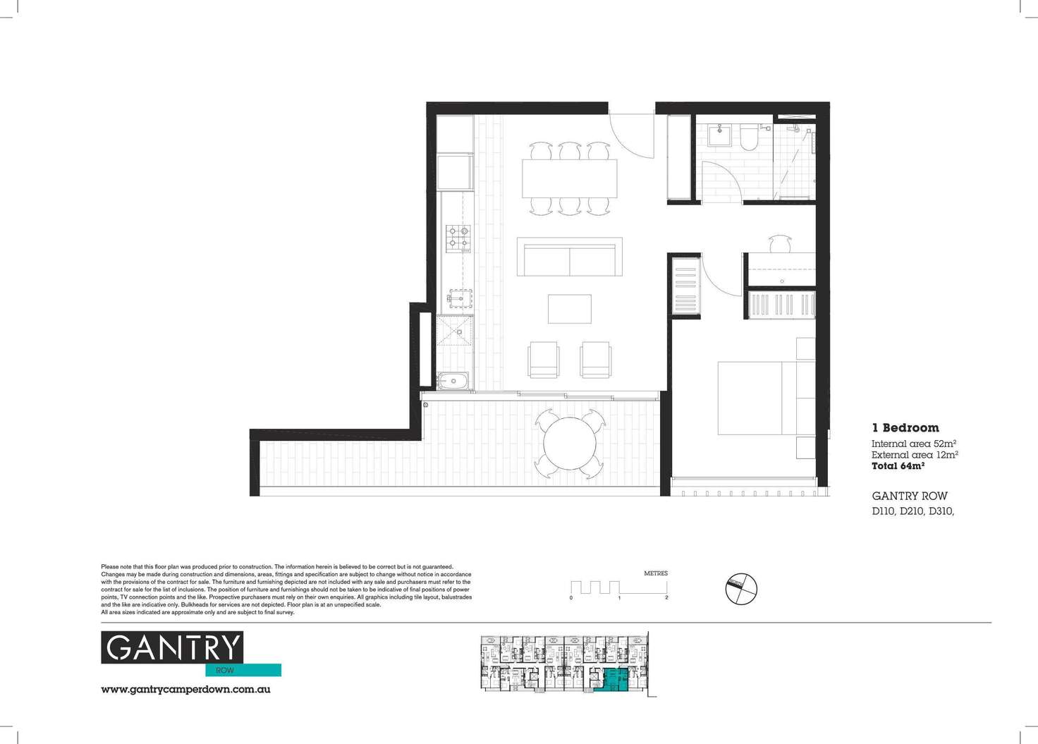 Floorplan of Homely apartment listing, 310/6 Denison Street, Camperdown NSW 2050