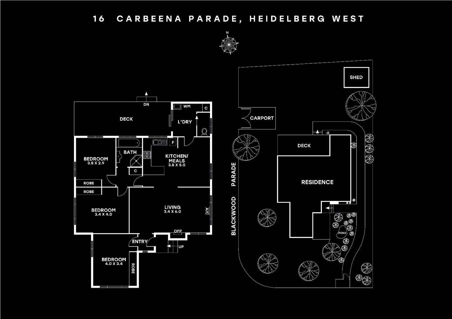 Floorplan of Homely house listing, 16 Carbeena Parade, Heidelberg West VIC 3081