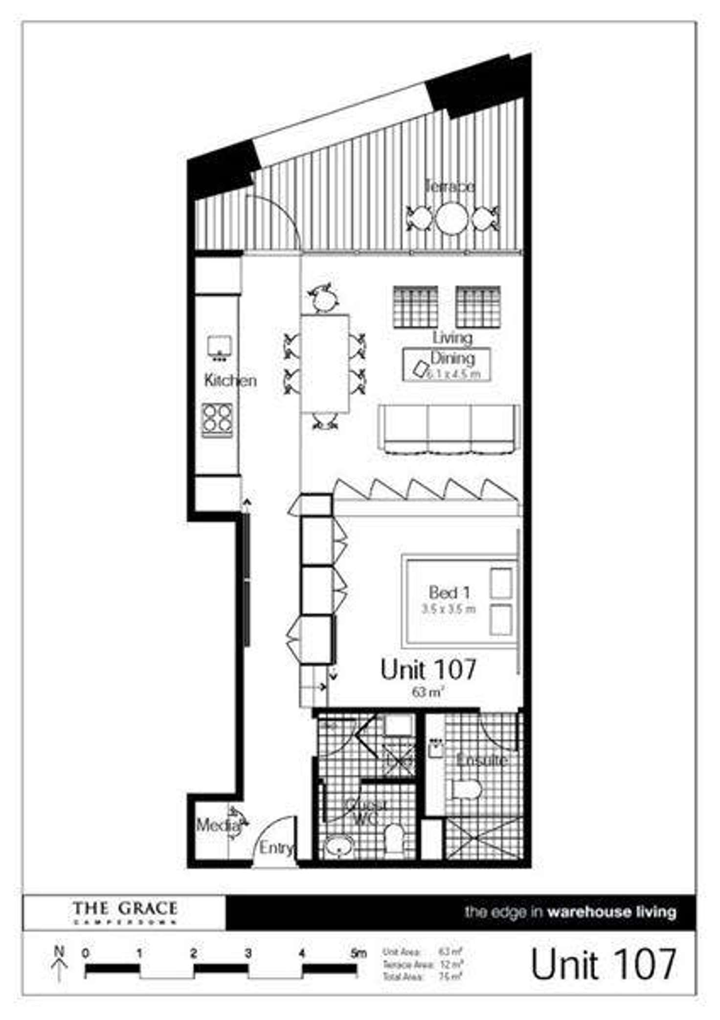 Floorplan of Homely apartment listing, 107/1 Layton Street, Camperdown NSW 2050
