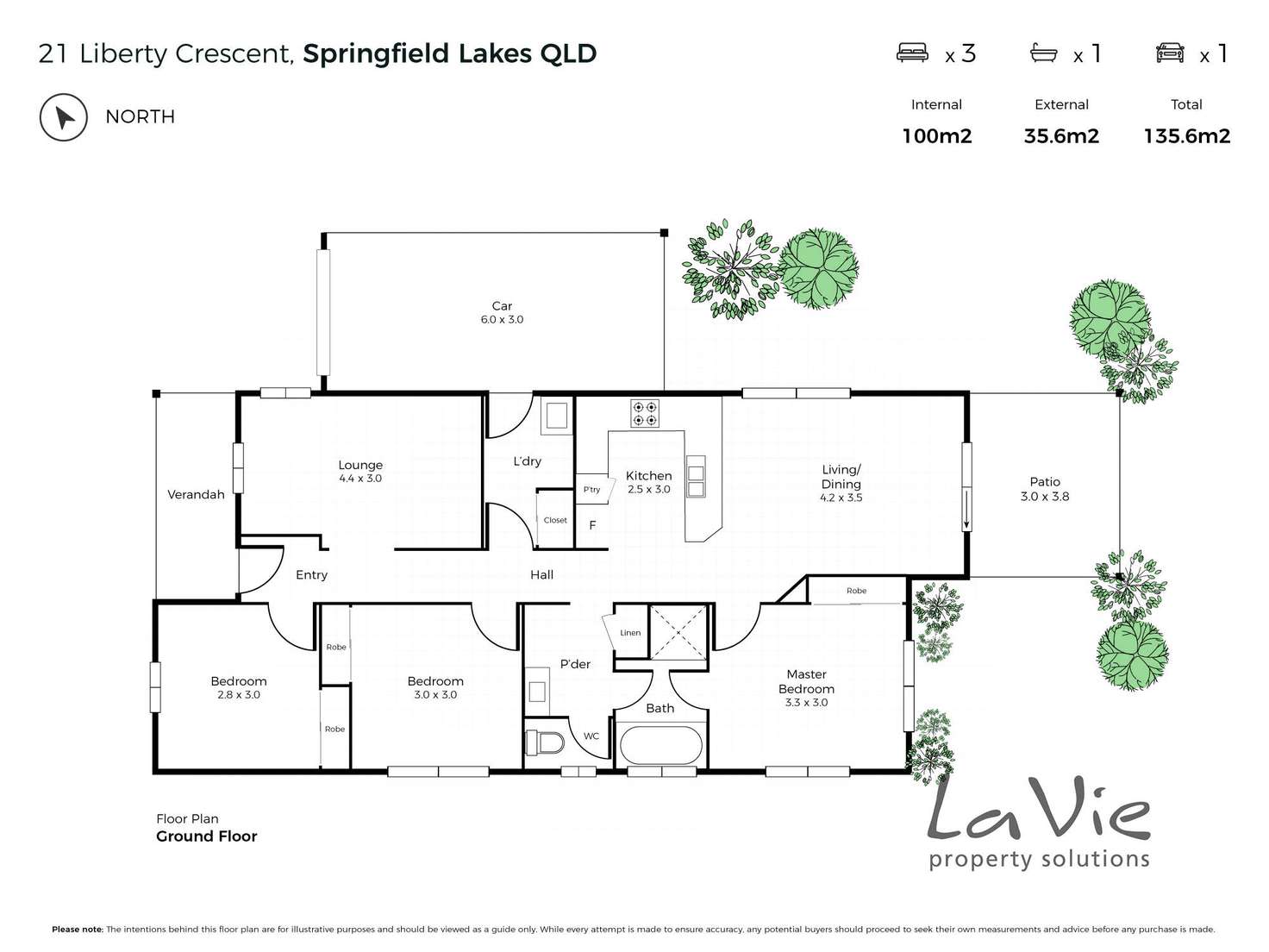 Floorplan of Homely house listing, 21 Liberty Crescent, Springfield Lakes QLD 4300
