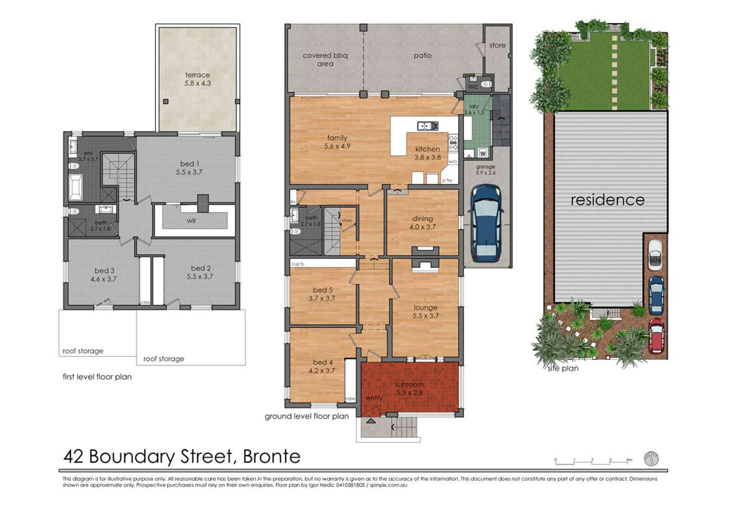 Floorplan of Homely house listing, 42 Boundary Street, Bronte NSW 2024