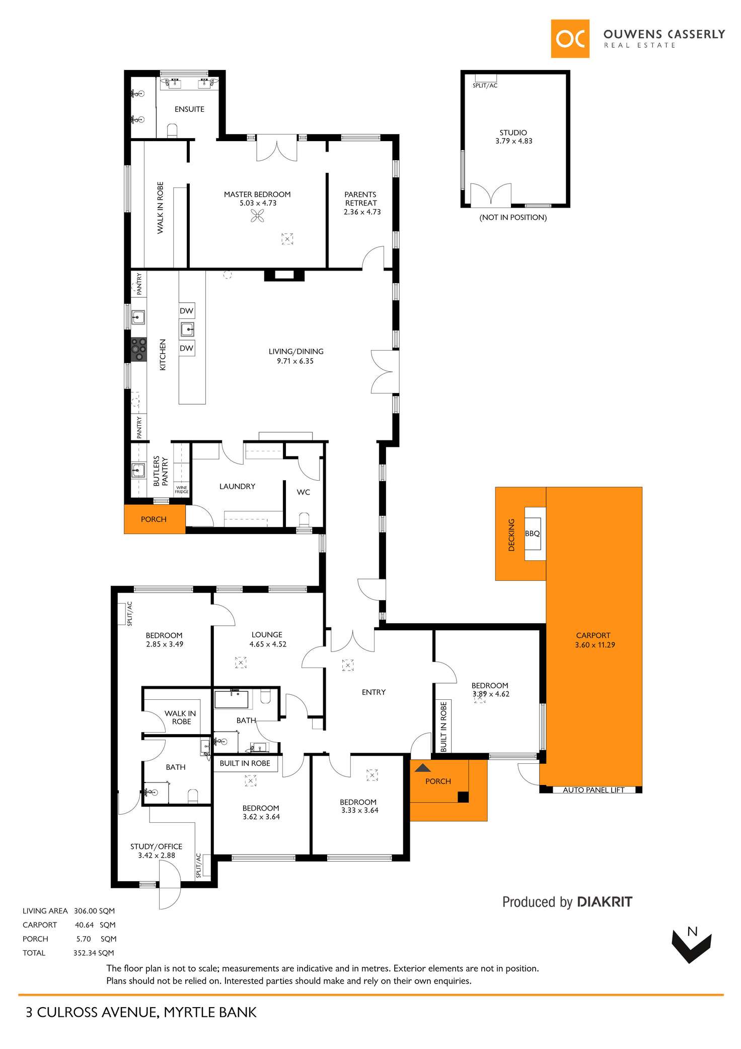 Floorplan of Homely house listing, 3 Culross Avenue, Myrtle Bank SA 5064