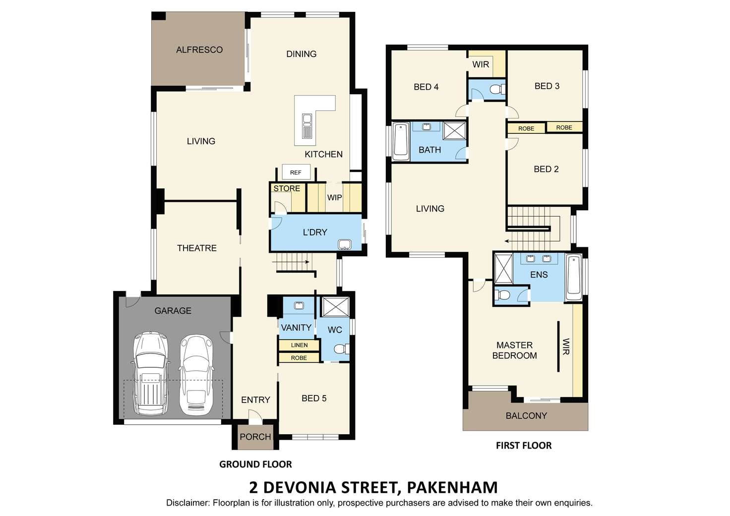 Floorplan of Homely house listing, 2 Devonia Street, Pakenham VIC 3810