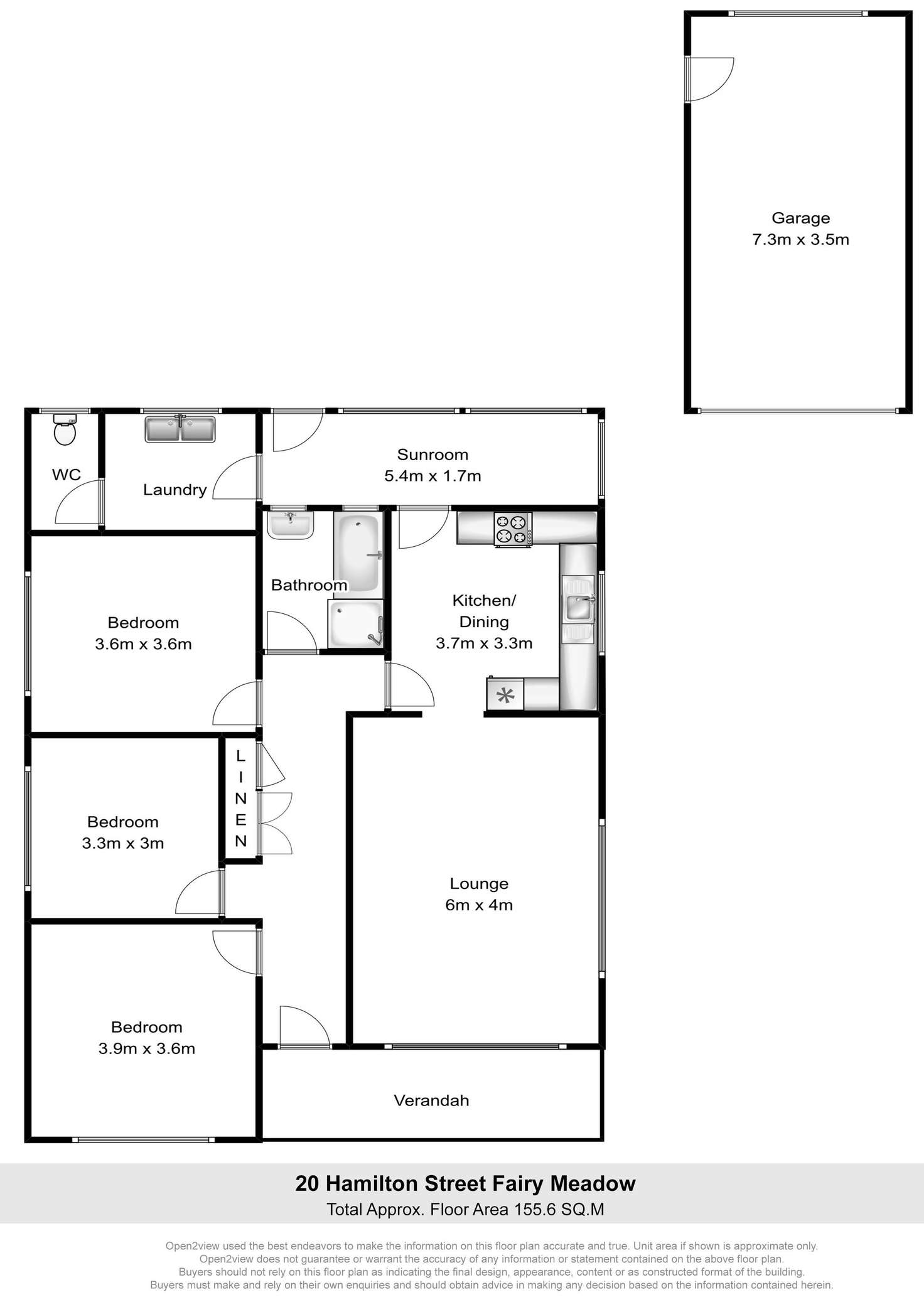Floorplan of Homely house listing, 20 Hamilton Street, Fairy Meadow NSW 2519