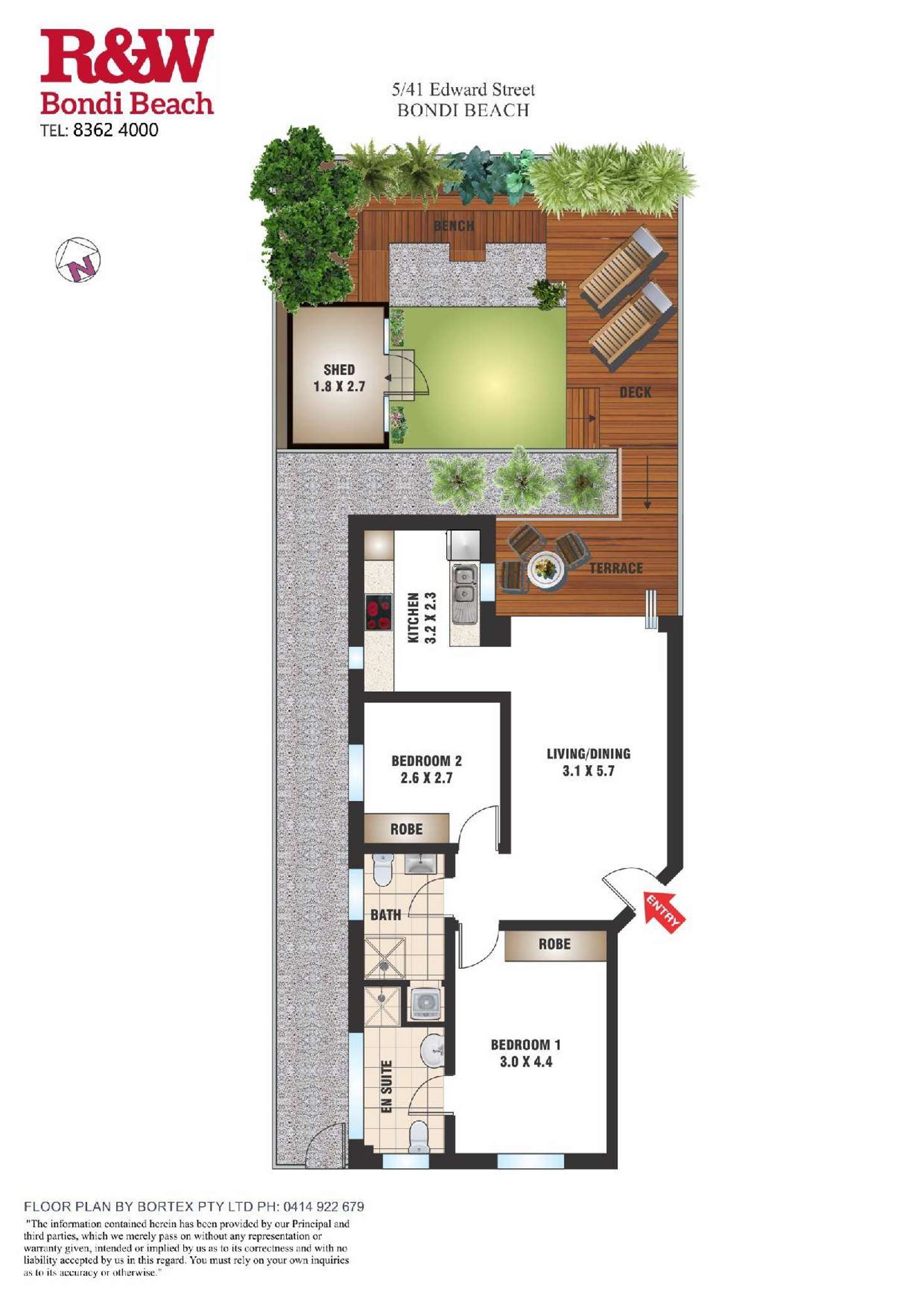 Floorplan of Homely apartment listing, 5/41 Edward Street, Bondi Beach NSW 2026