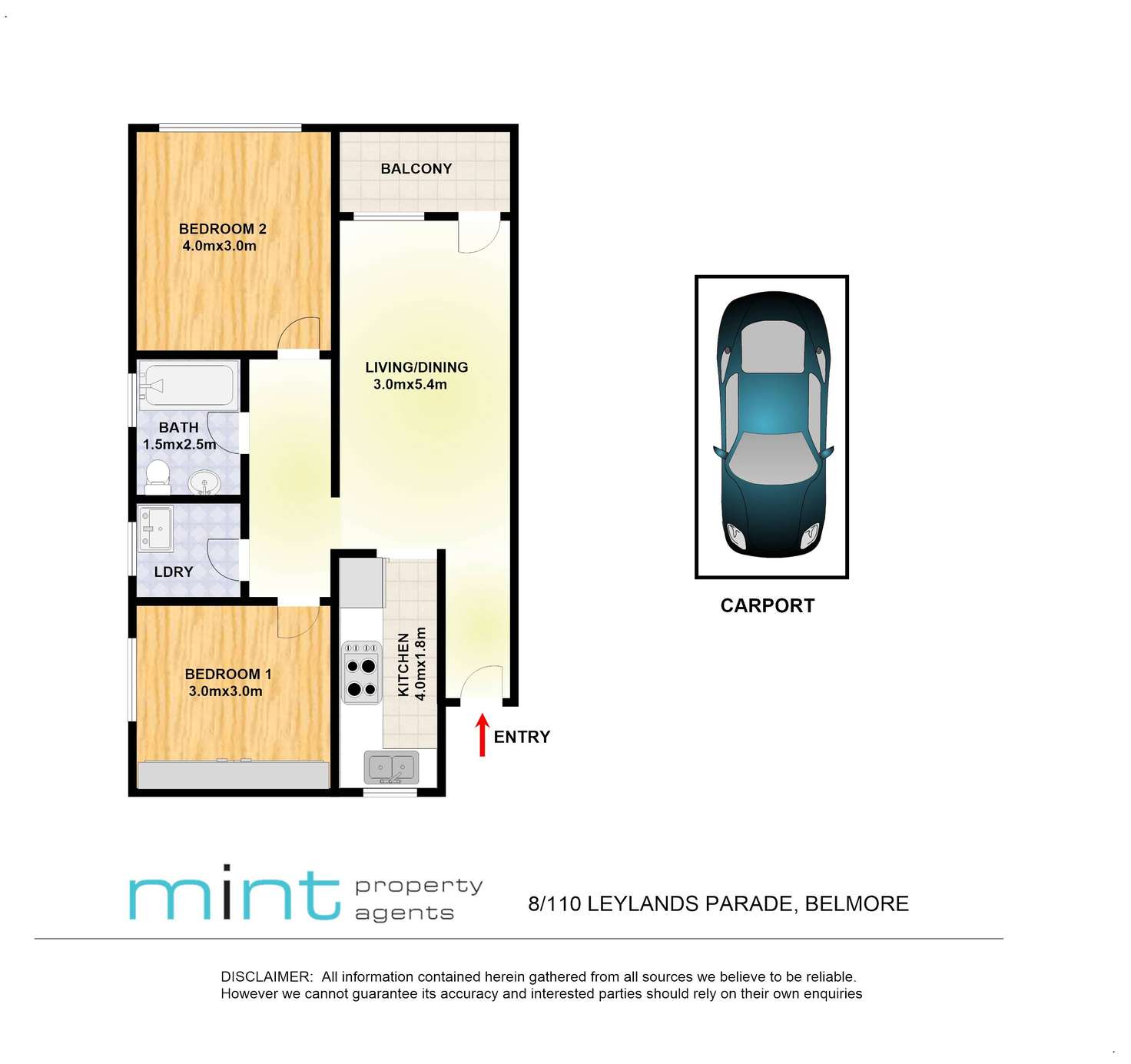 Floorplan of Homely apartment listing, 8/110 Leylands Parade, Belmore NSW 2192
