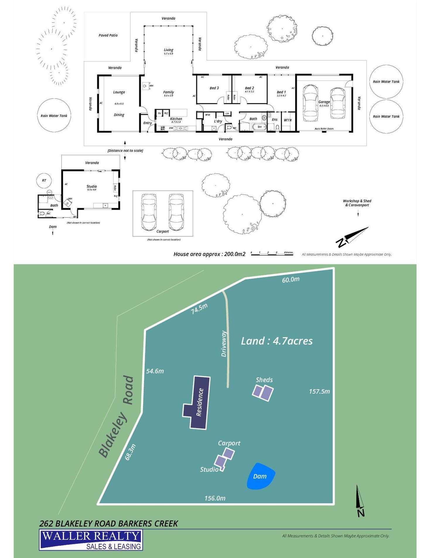 Floorplan of Homely acreageSemiRural listing, 262 Blakeley Road, Barkers Creek VIC 3451