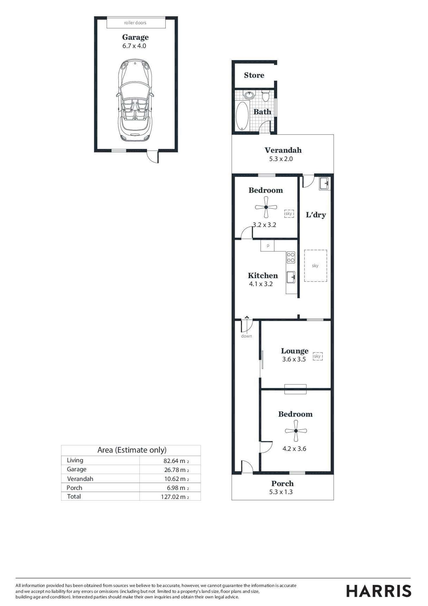Floorplan of Homely house listing, 41 North Terrace, Hackney SA 5069