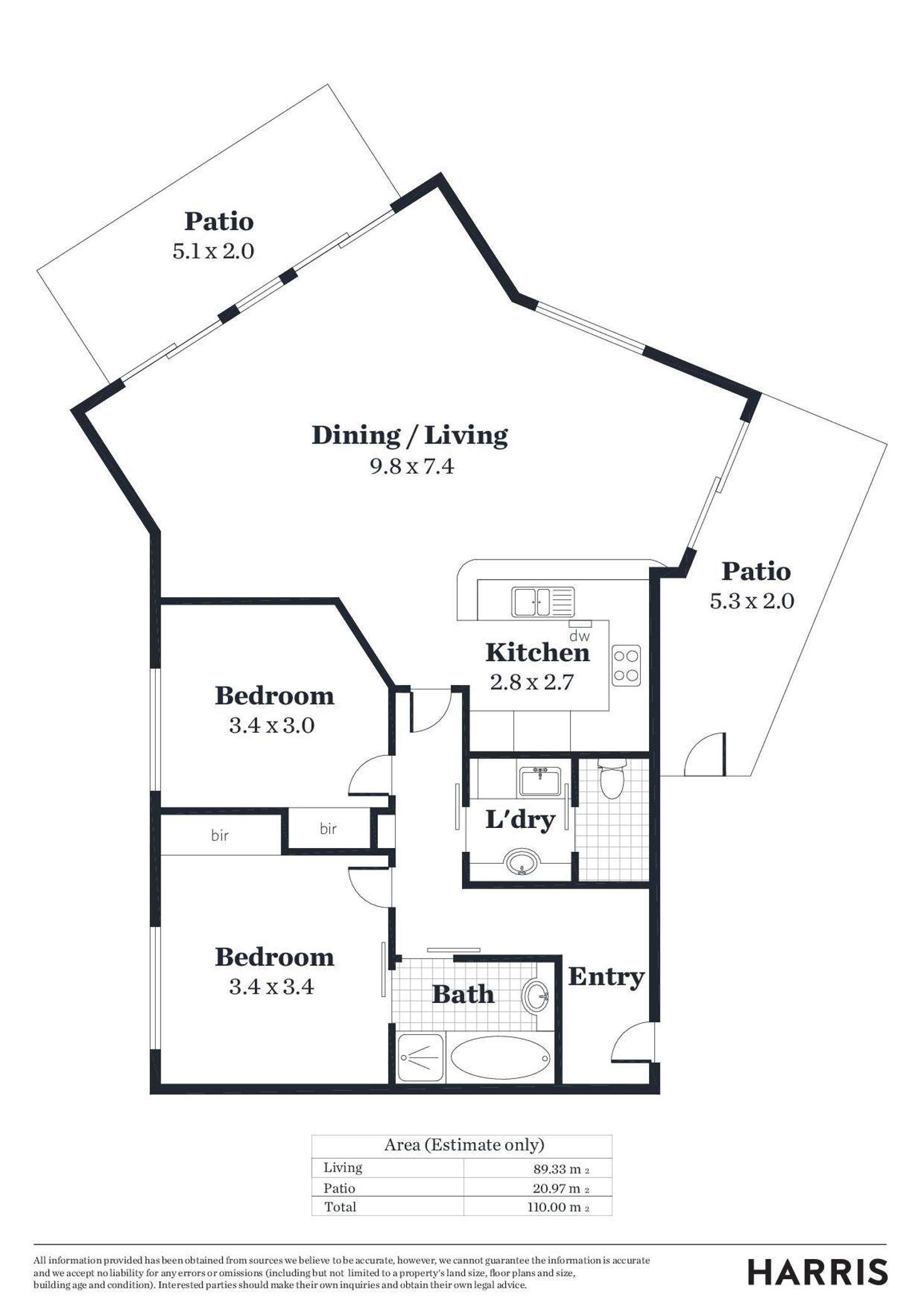 Floorplan of Homely unit listing, 22/14 Dequetteville Terrace, Kent Town SA 5067