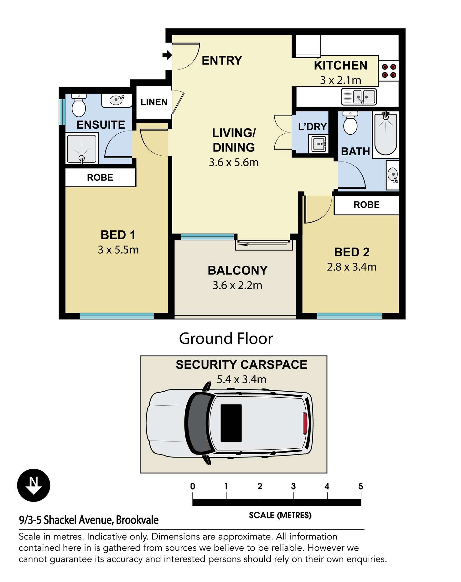Floorplan of Homely apartment listing, 9/3-5 Shackel Avenue, Brookvale NSW 2100