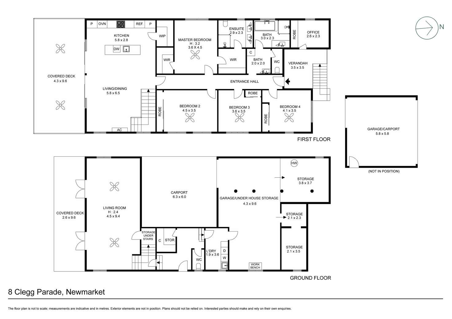 Floorplan of Homely house listing, 8 Clegg Parade, Newmarket QLD 4051
