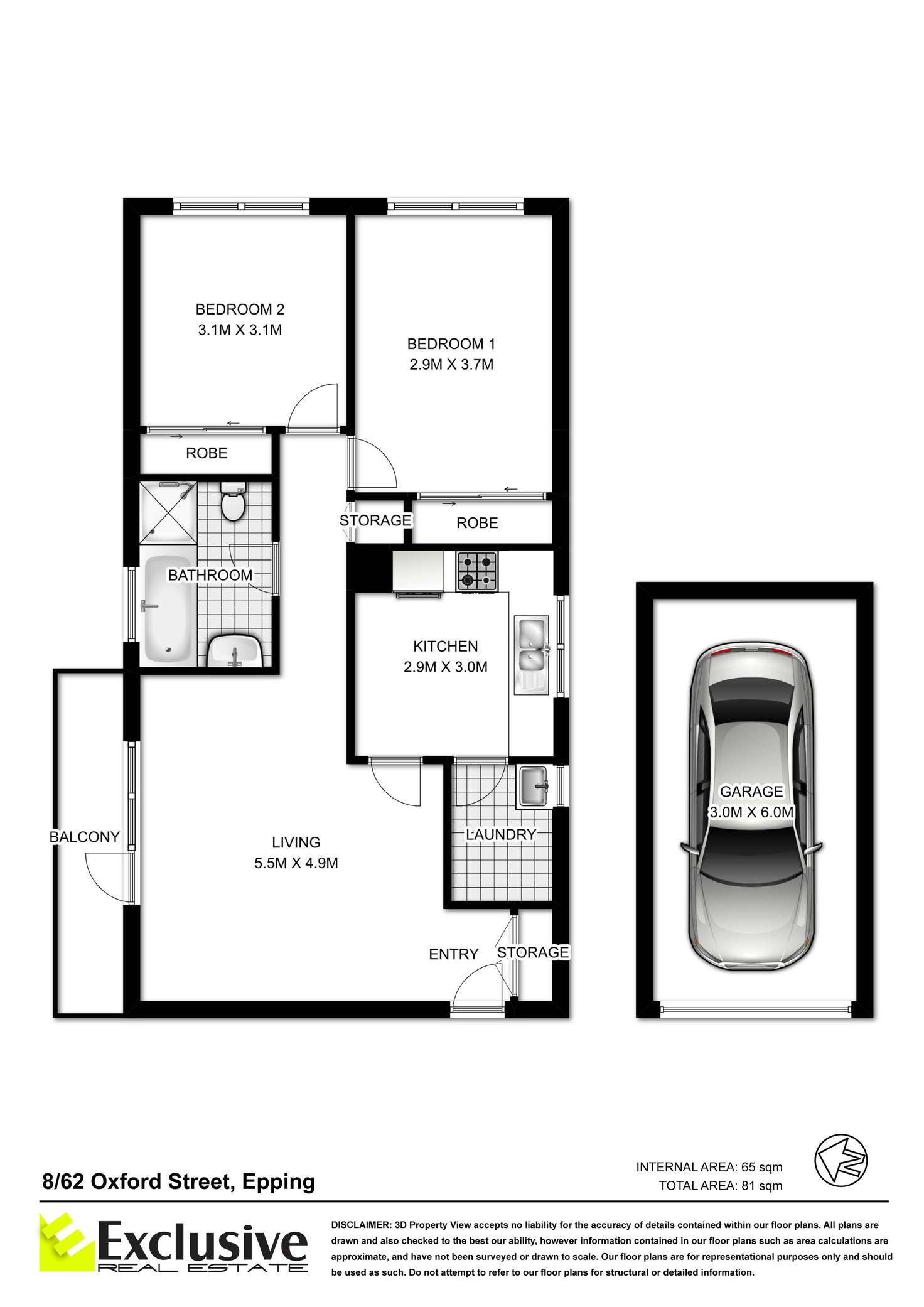 Floorplan of Homely apartment listing, 8/62 Oxford Street, Epping NSW 2121