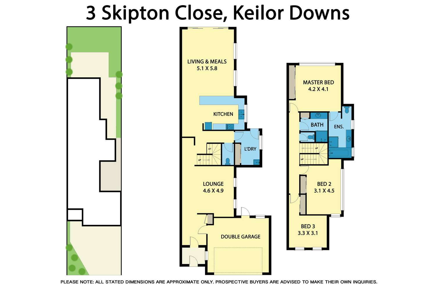 Floorplan of Homely townhouse listing, 3 Skipton Close, Keilor Downs VIC 3038