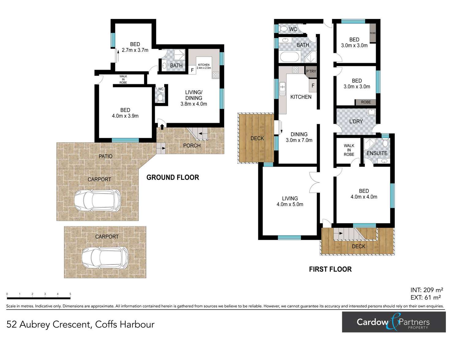 Floorplan of Homely house listing, 52 Aubrey Crescent, Coffs Harbour NSW 2450