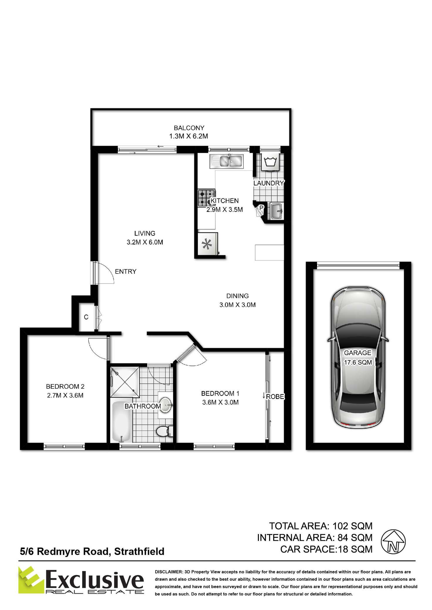 Floorplan of Homely unit listing, 05/6-8 Redmyre Road, Strathfield NSW 2135