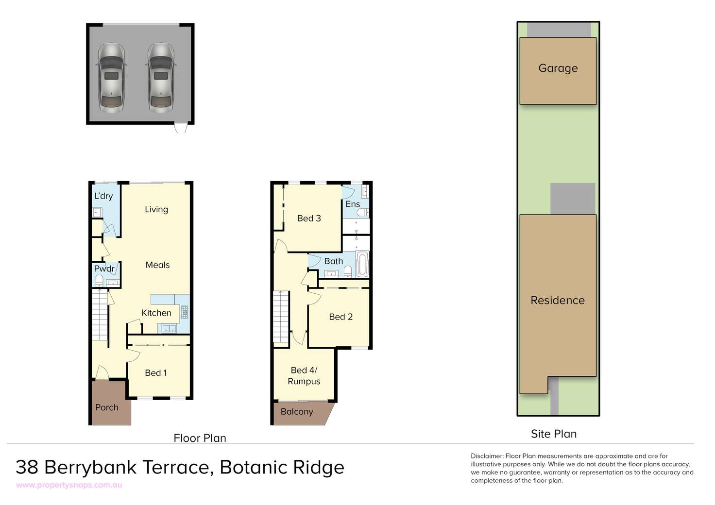 Floorplan of Homely townhouse listing, 38 Berrybank Terrace, Botanic Ridge VIC 3977