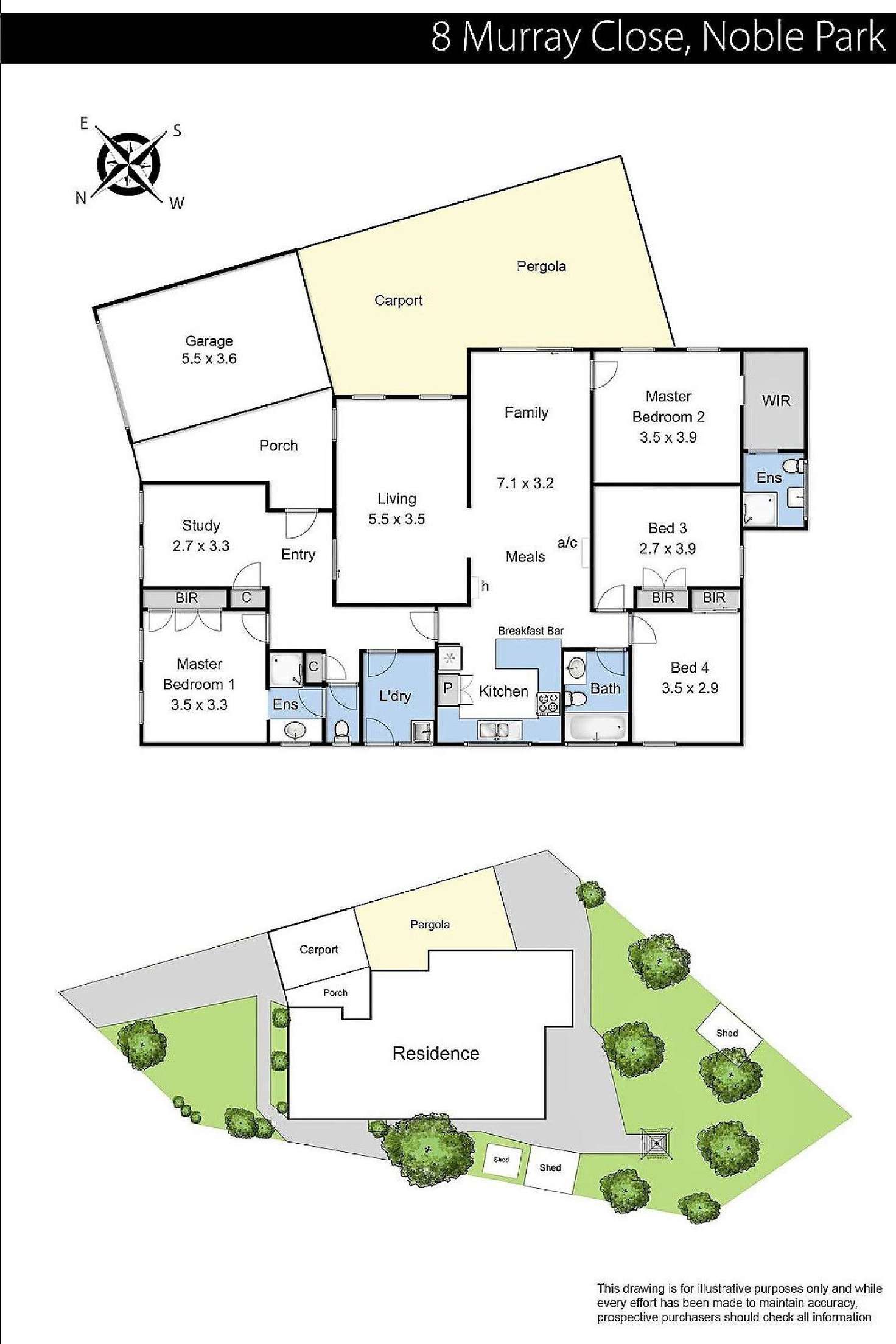 Floorplan of Homely house listing, 8 Murray Close, Noble Park VIC 3174