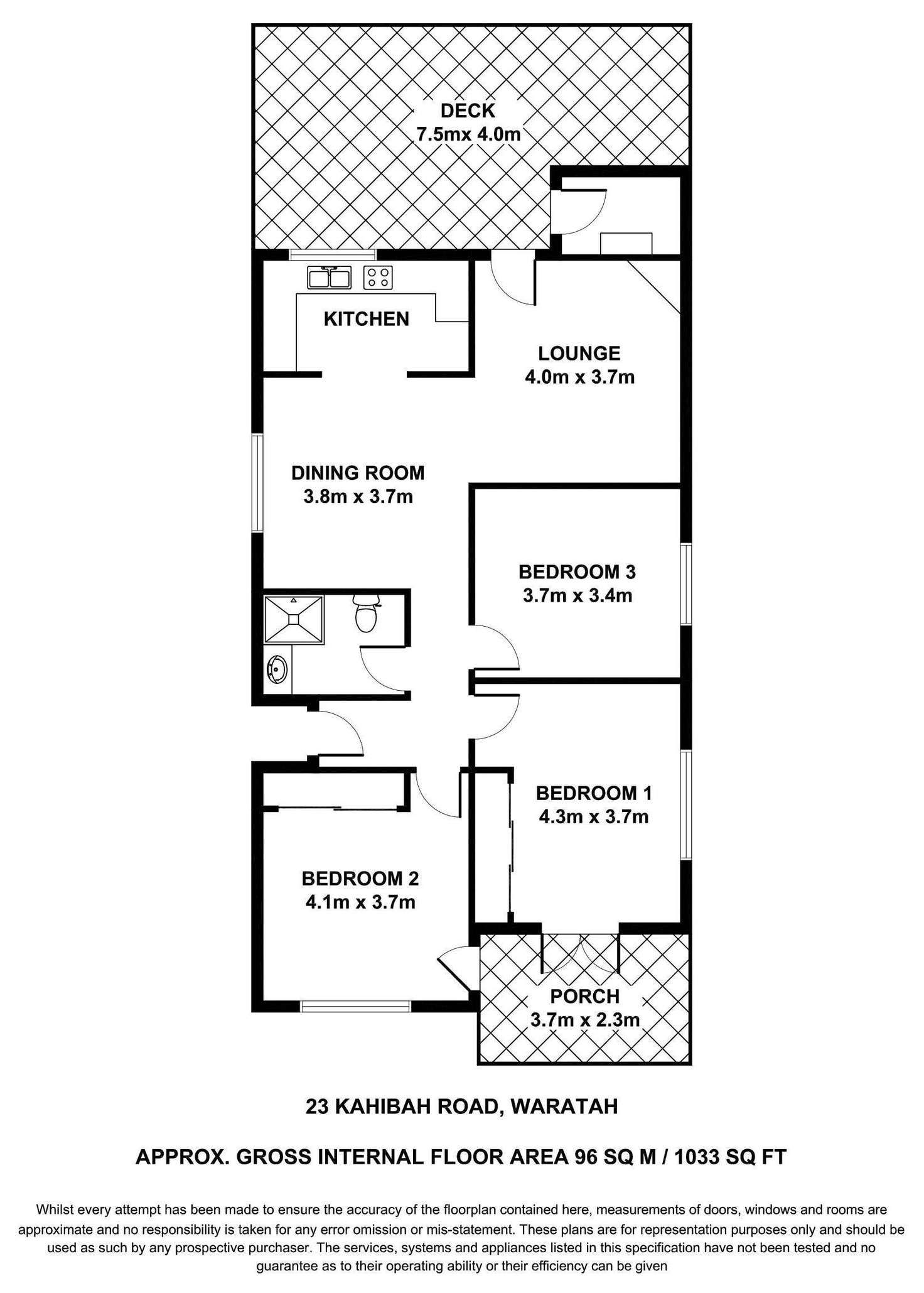Floorplan of Homely house listing, 23 Kahibah Road, Waratah NSW 2298