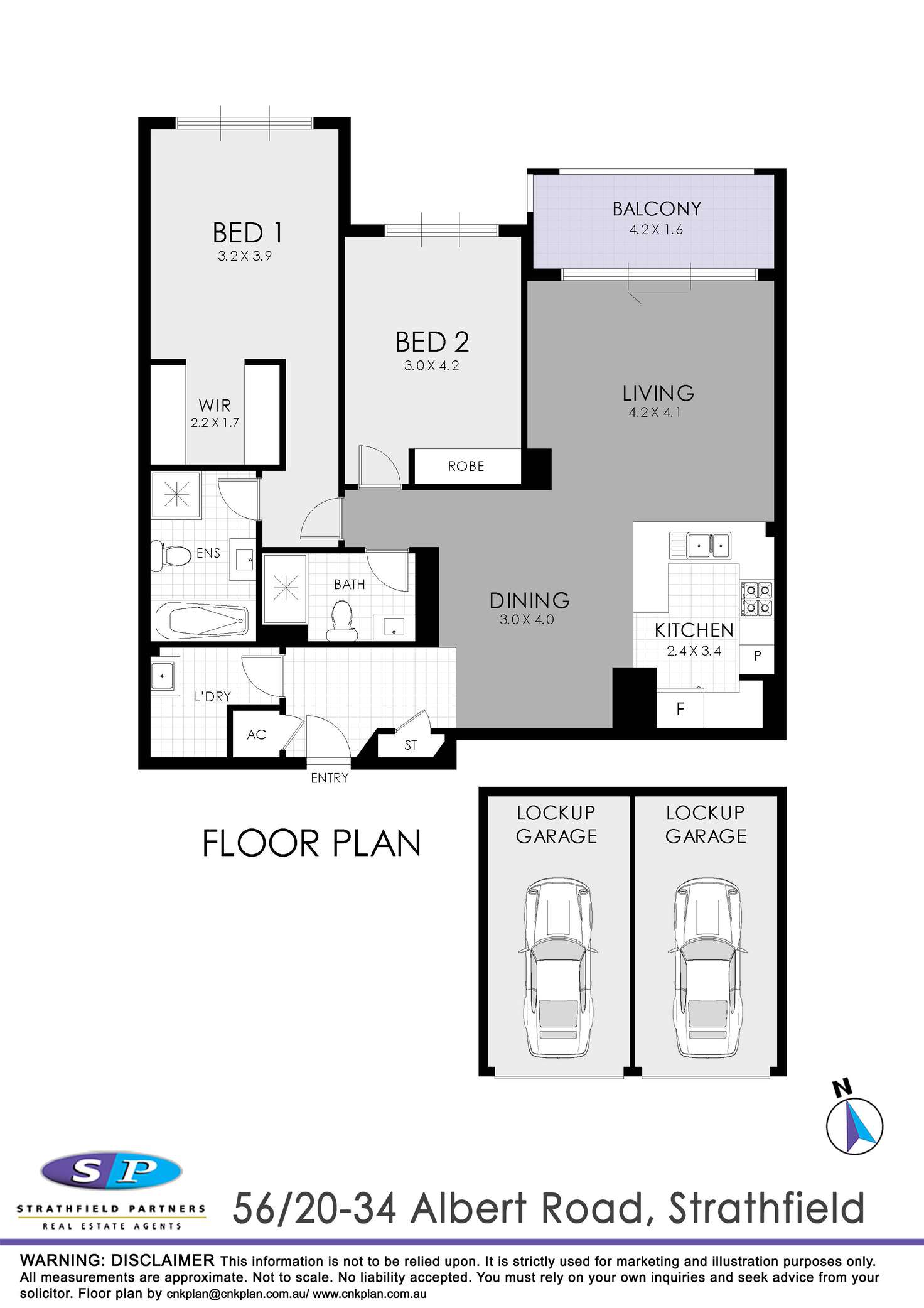 Floorplan of Homely apartment listing, 56/20-34 Albert Road, Strathfield NSW 2135