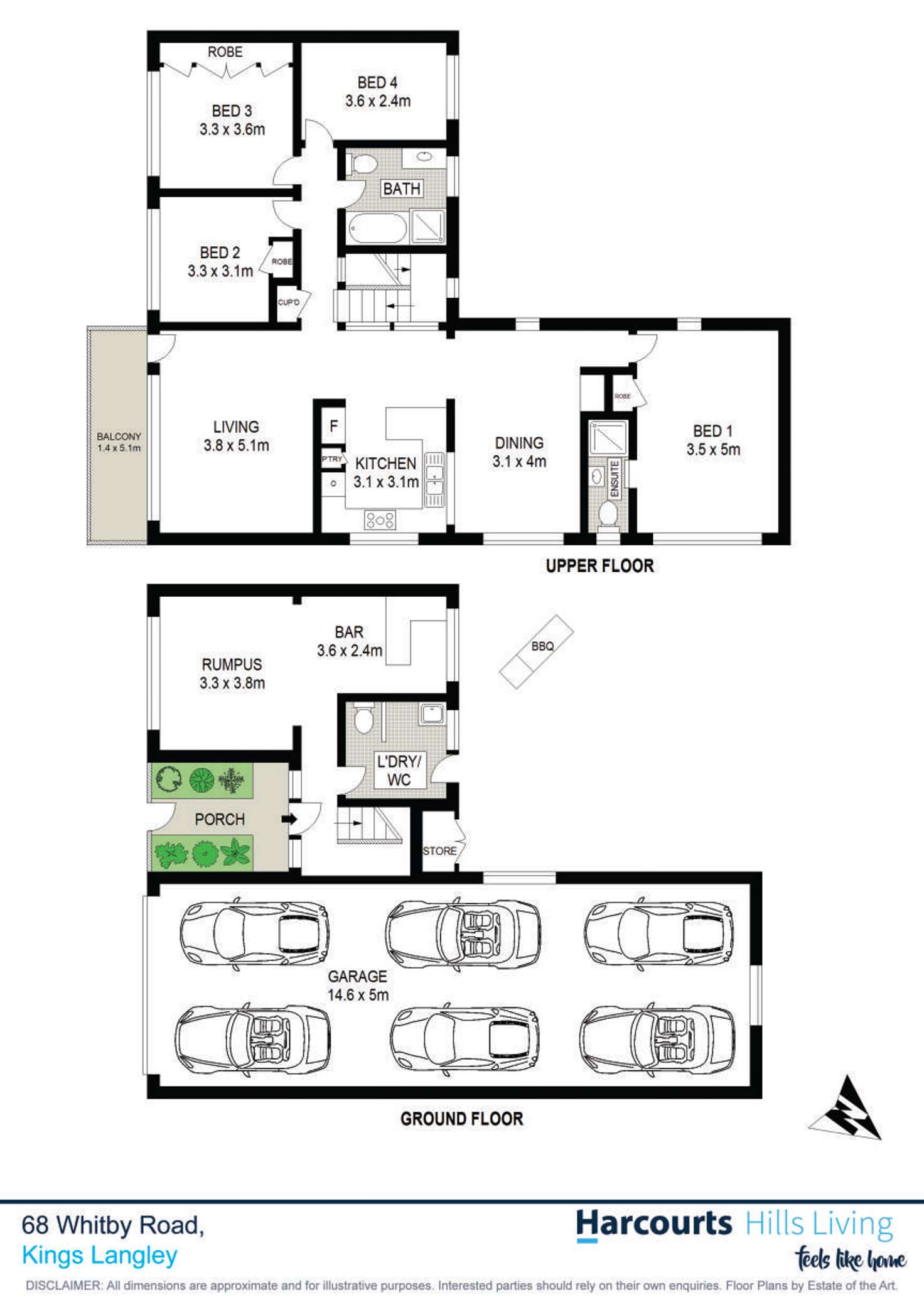 Floorplan of Homely house listing, 68 Whitby Road, Kings Langley NSW 2147
