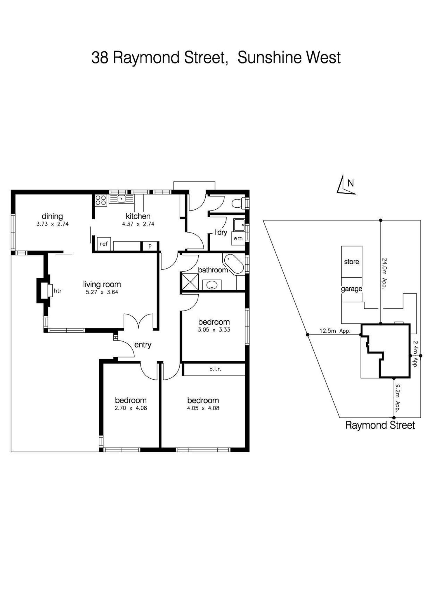Floorplan of Homely house listing, 38 Raymond Street, Sunshine West VIC 3020