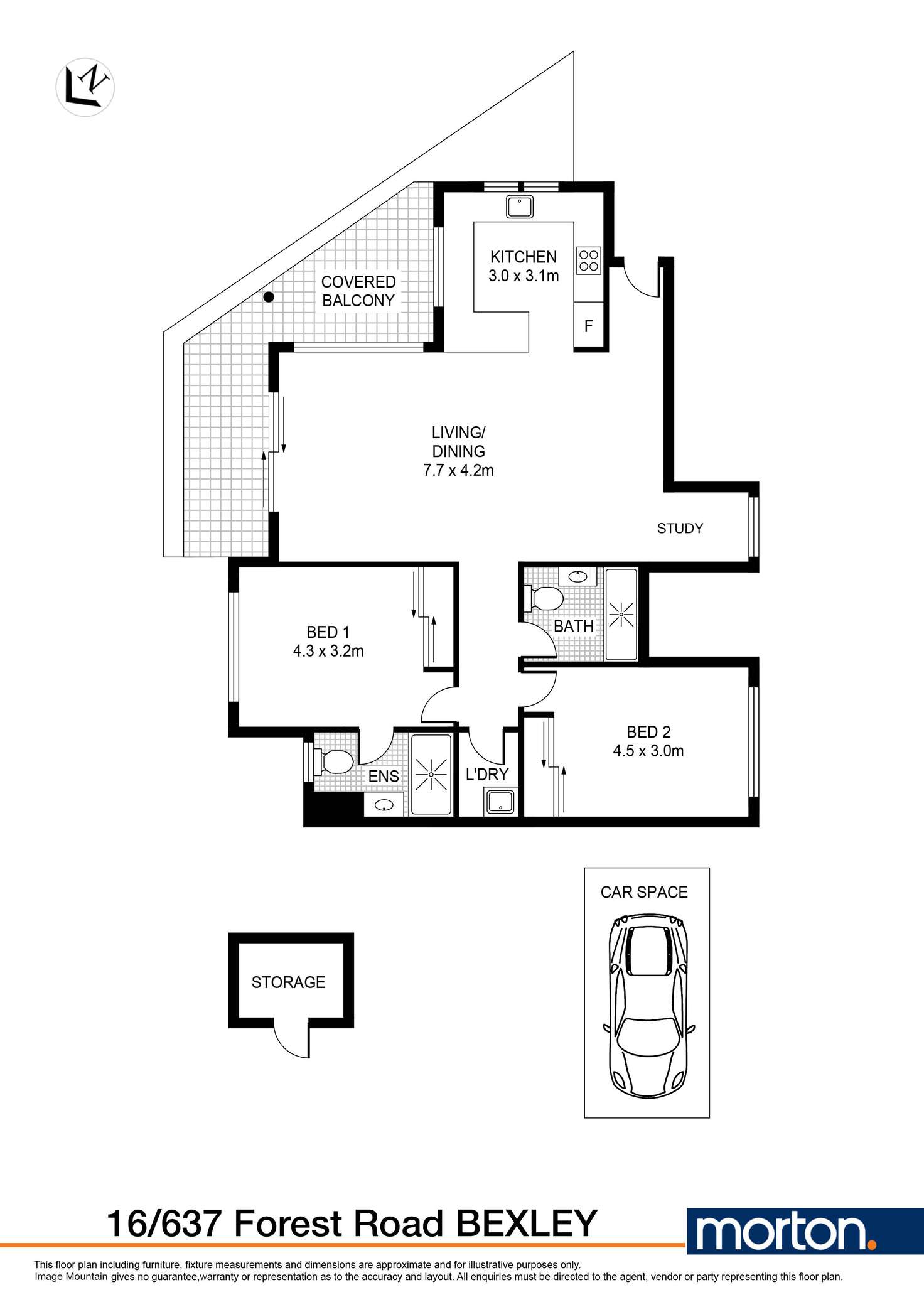 Floorplan of Homely apartment listing, 16/637 Forest Road, Bexley NSW 2207