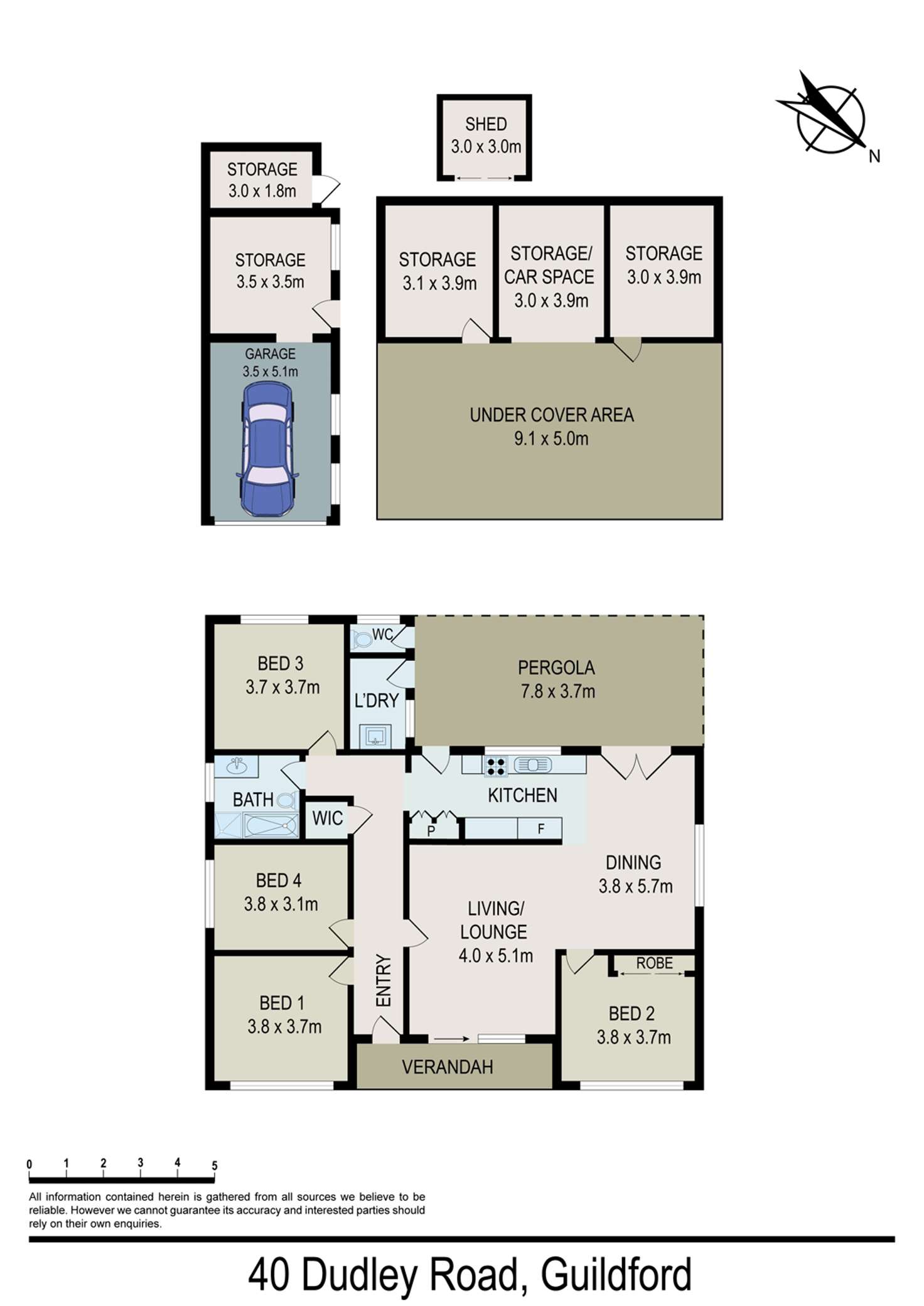 Floorplan of Homely house listing, 40 Dudley Road, Guildford NSW 2161