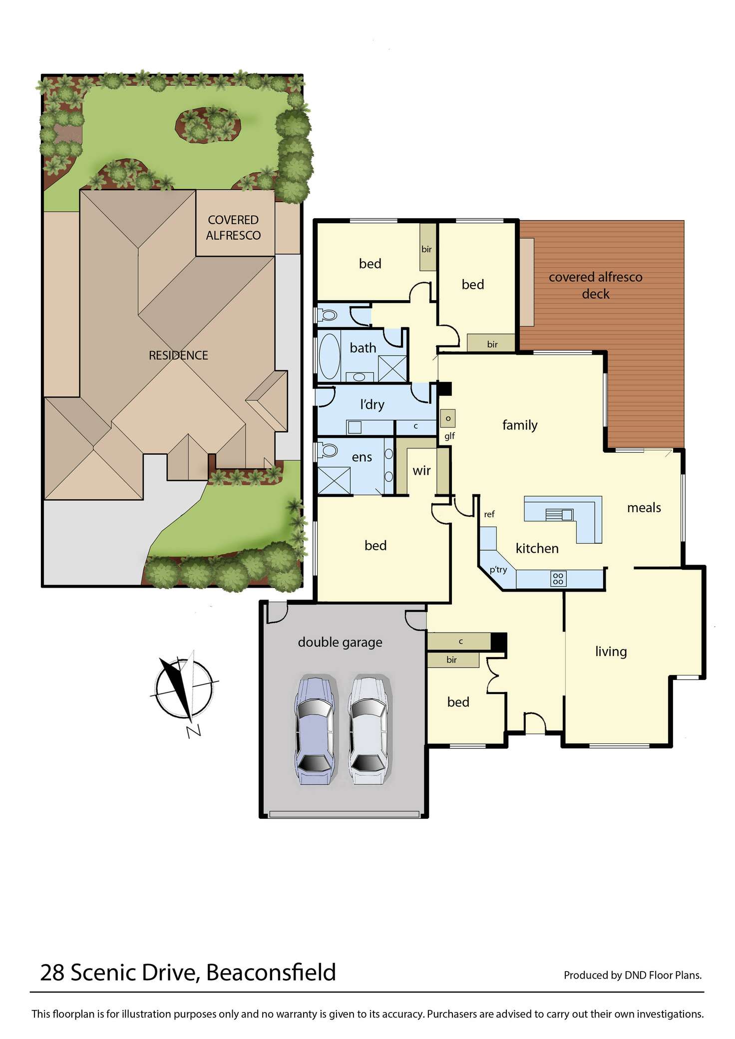 Floorplan of Homely house listing, 28 Scenic Drive, Beaconsfield VIC 3807