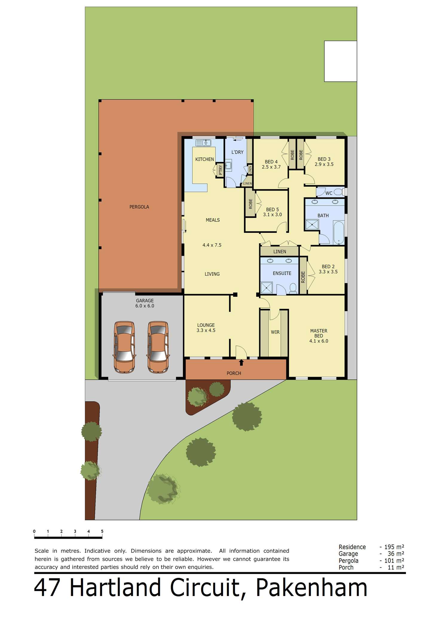 Floorplan of Homely house listing, 47 Hartland Circuit, Pakenham VIC 3810