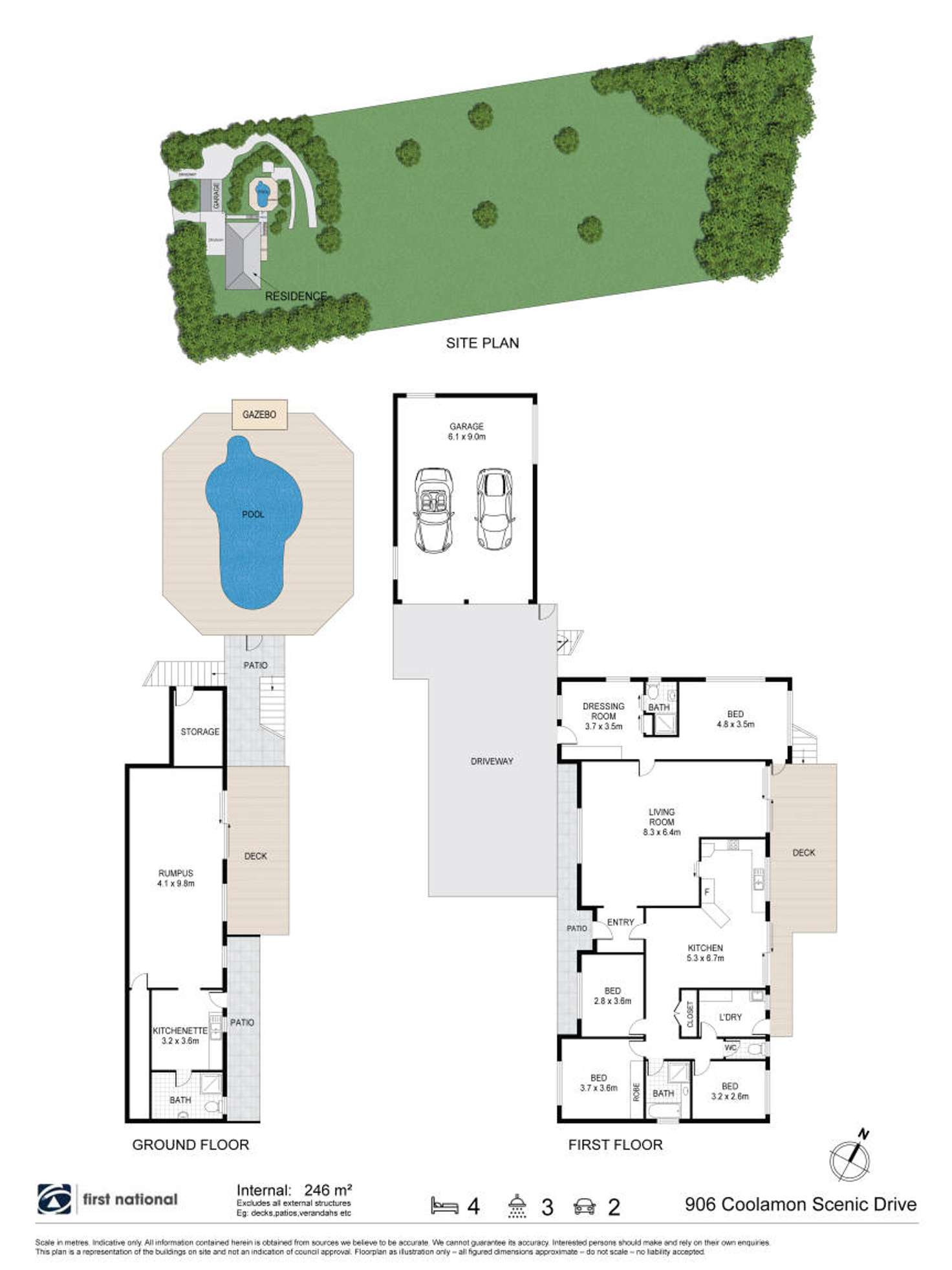 Floorplan of Homely house listing, 906 Coolamon Scenic Drive, Coorabell NSW 2479