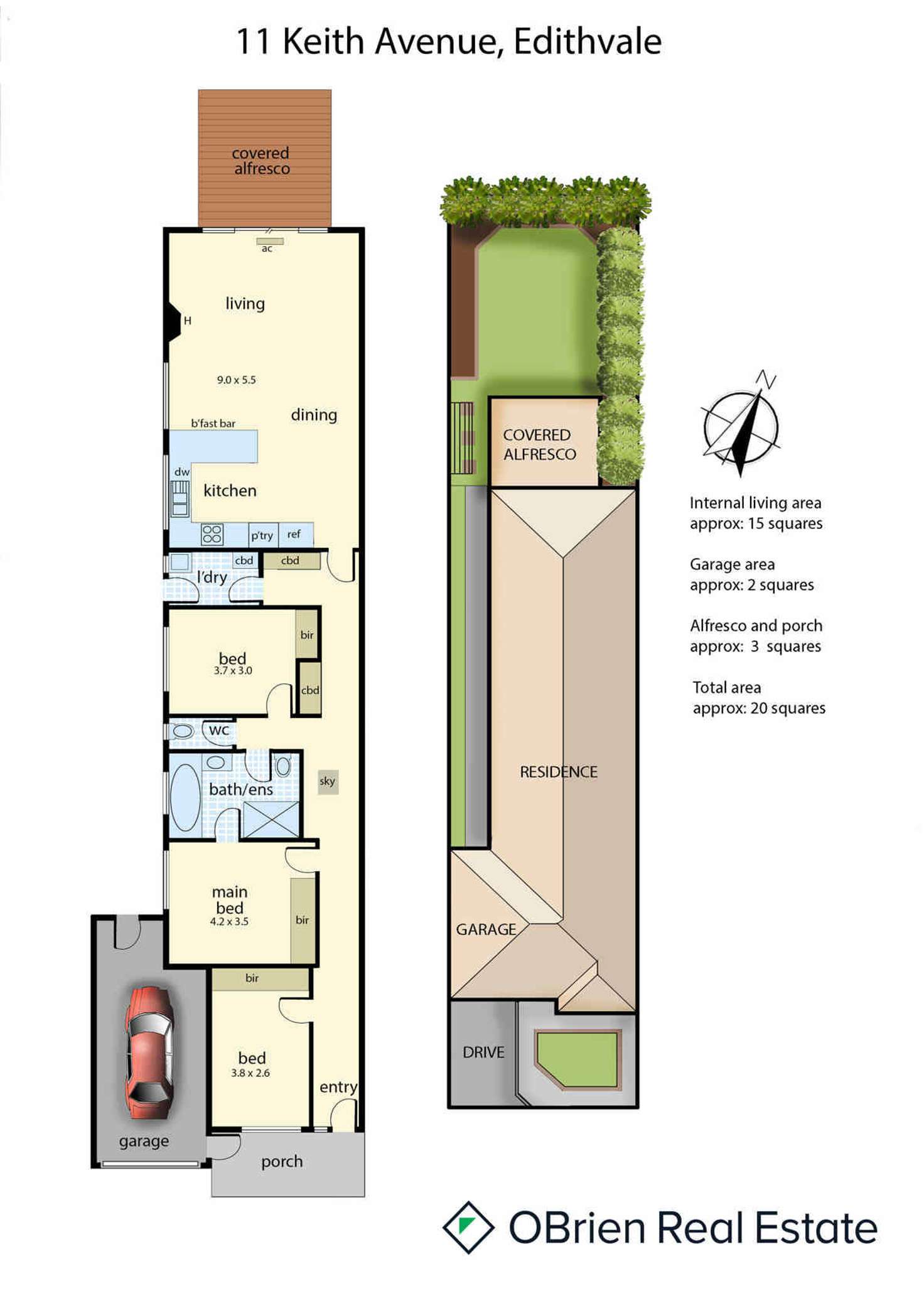 Floorplan of Homely house listing, 11 Keith Avenue, Edithvale VIC 3196