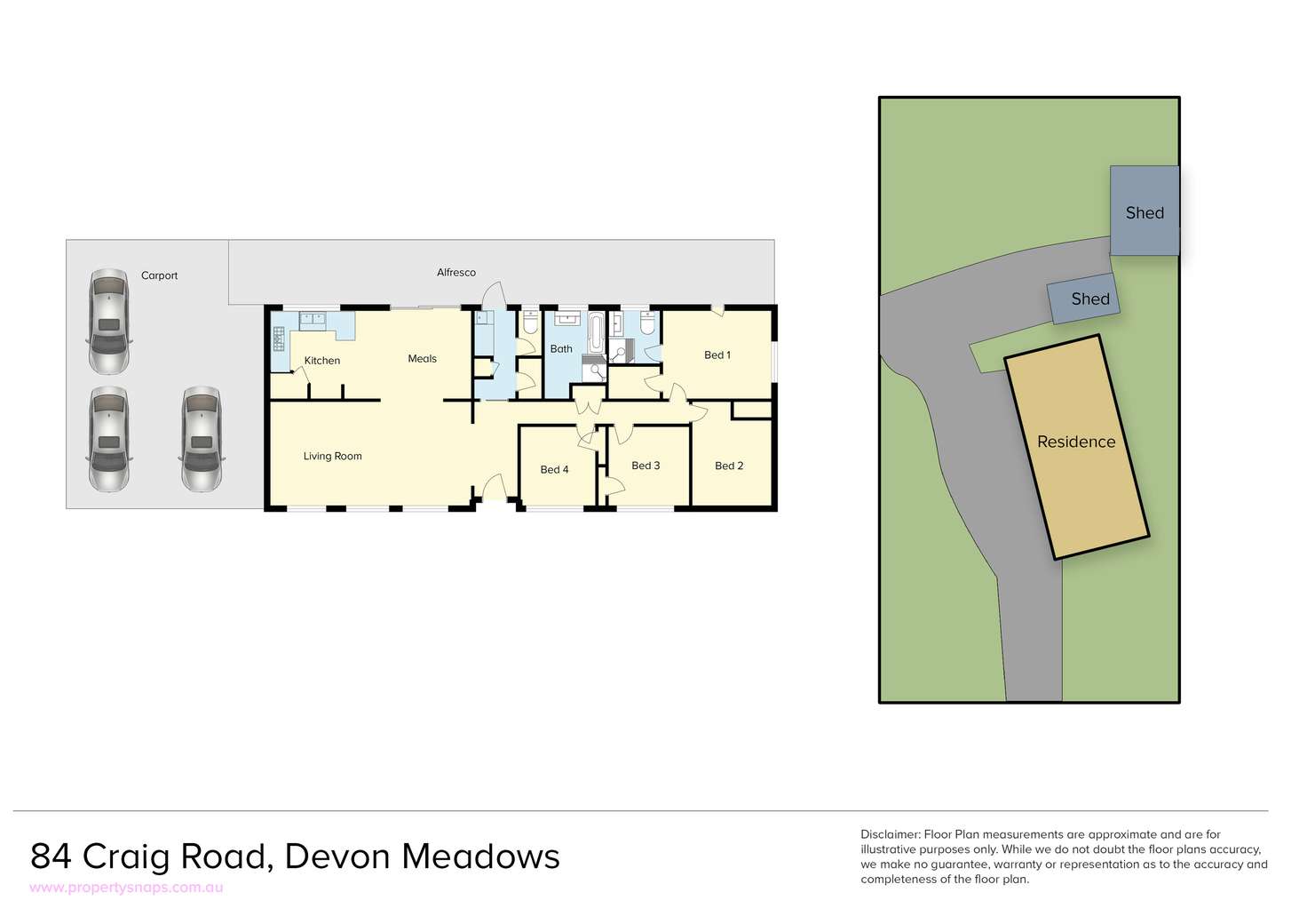 Floorplan of Homely house listing, 84 Craig Road, Devon Meadows VIC 3977