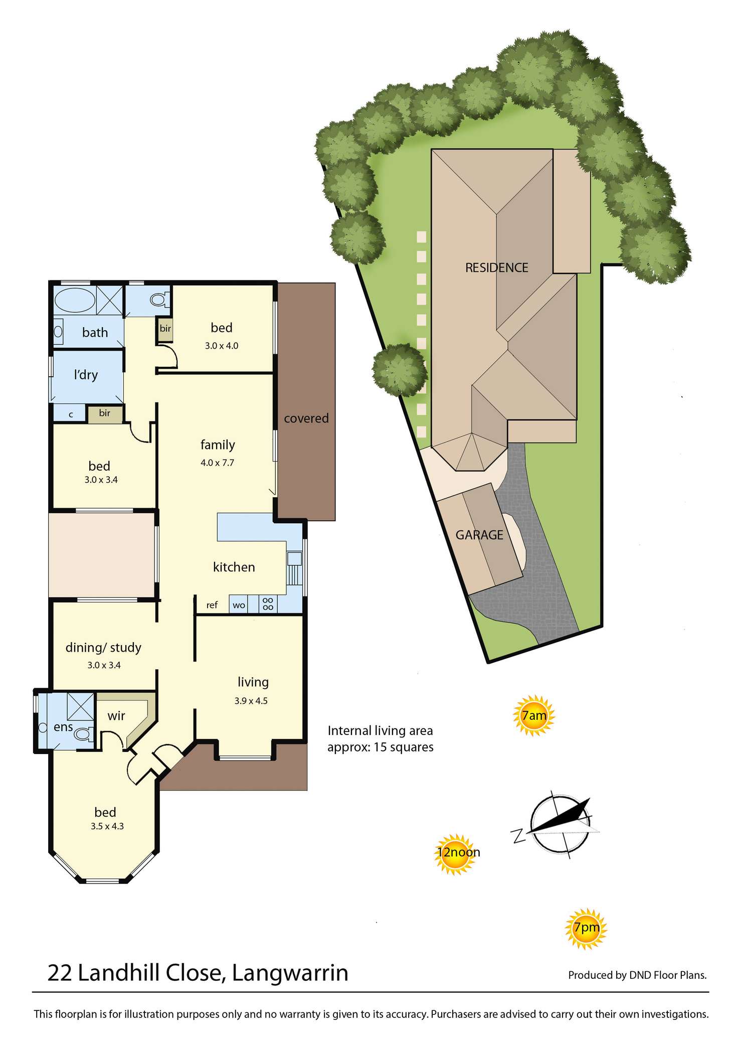 Floorplan of Homely house listing, 22 Landhill Close, Langwarrin VIC 3910