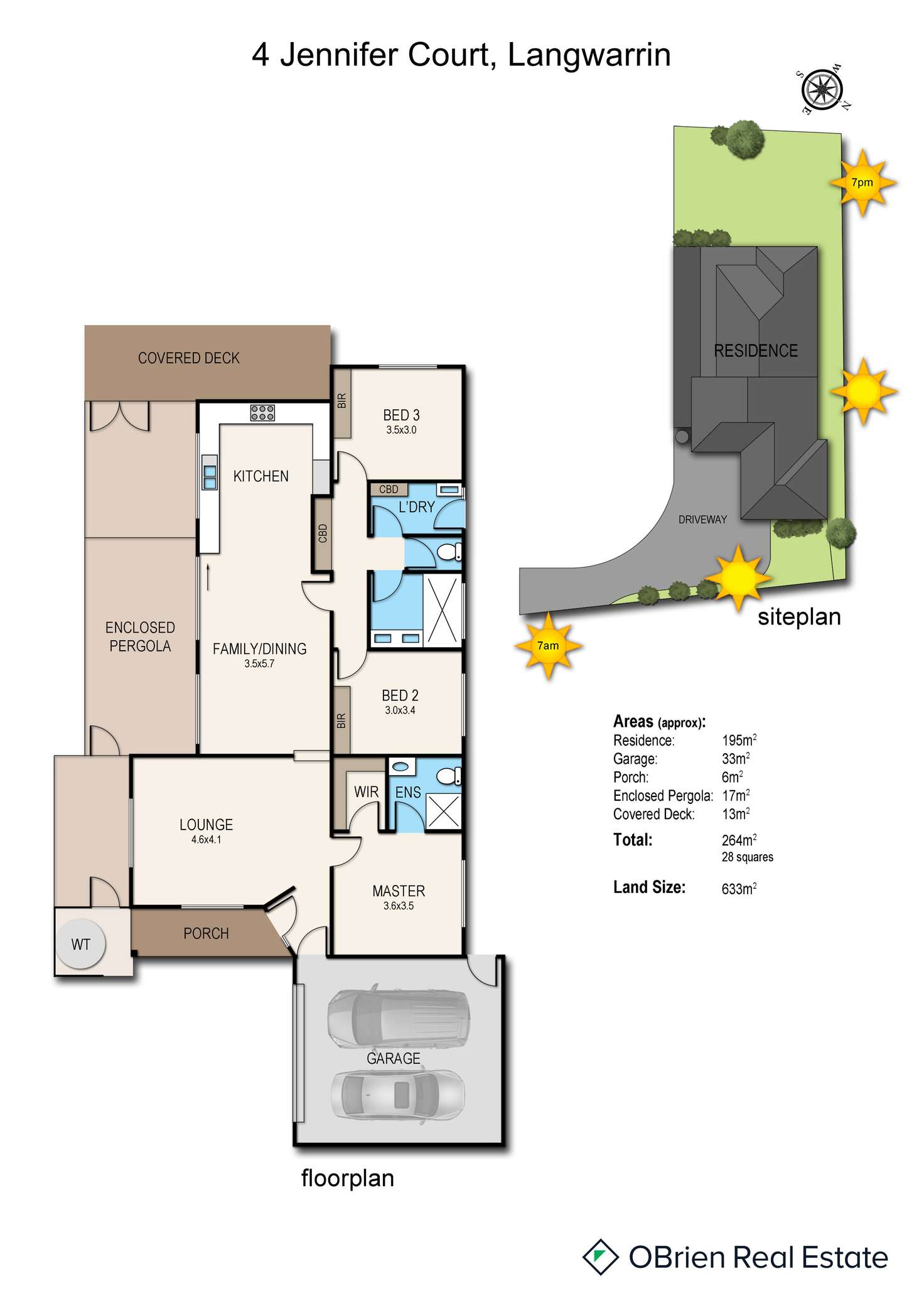Floorplan of Homely house listing, 4 Jennifer Court, Langwarrin VIC 3910