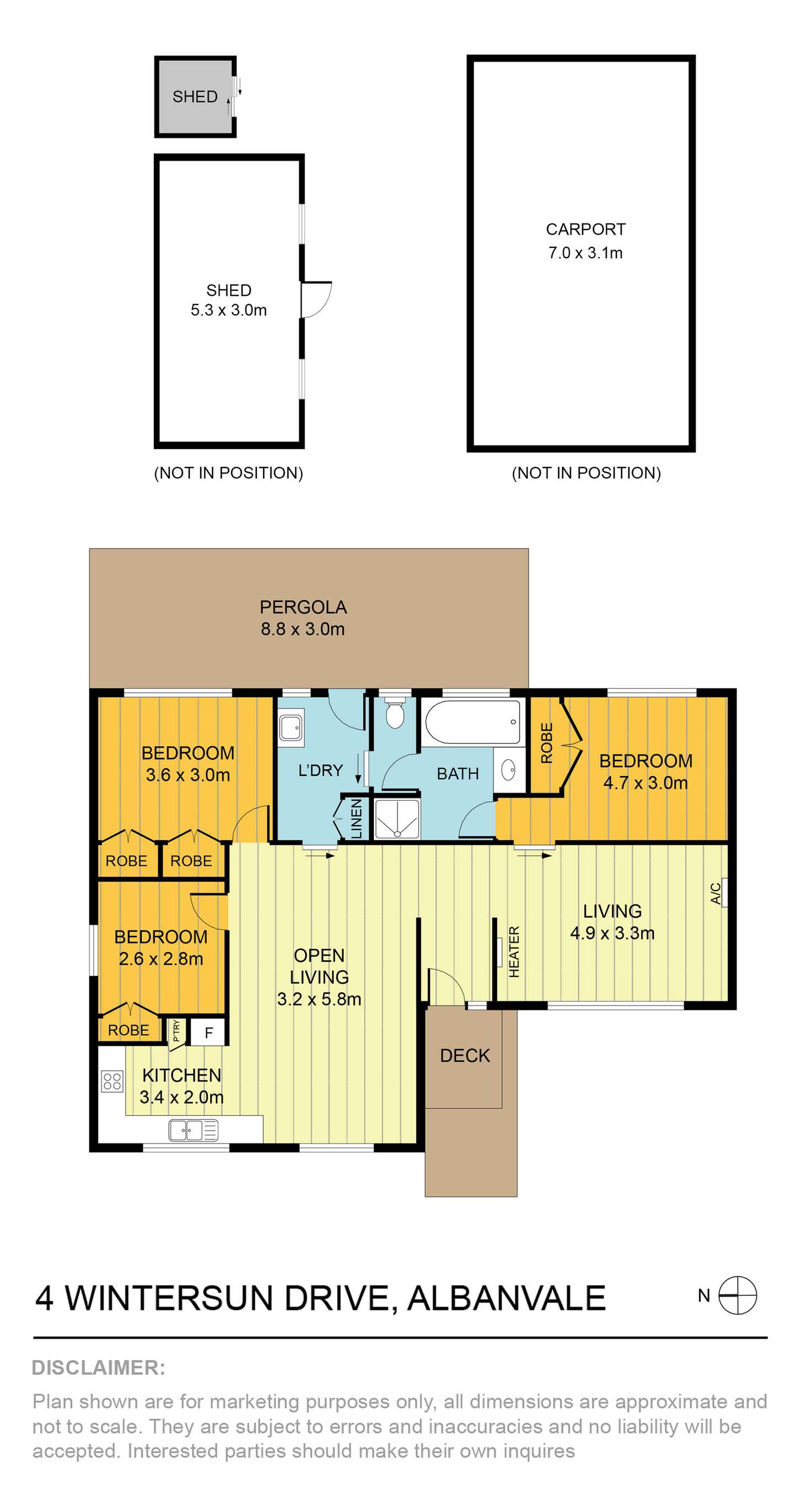 Floorplan of Homely house listing, 4 Wintersun Drive, Albanvale VIC 3021