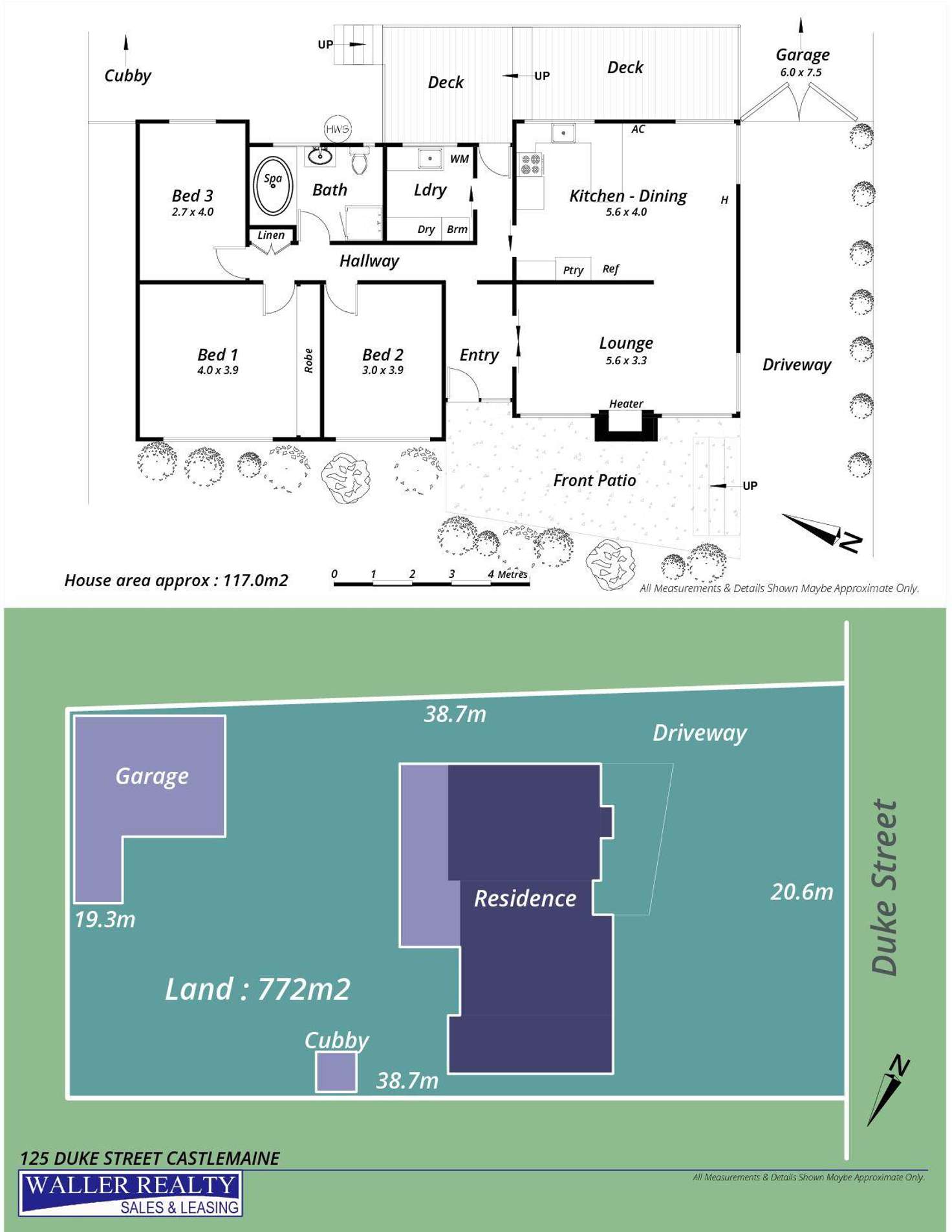 Floorplan of Homely house listing, 125 Duke Street, Castlemaine VIC 3450